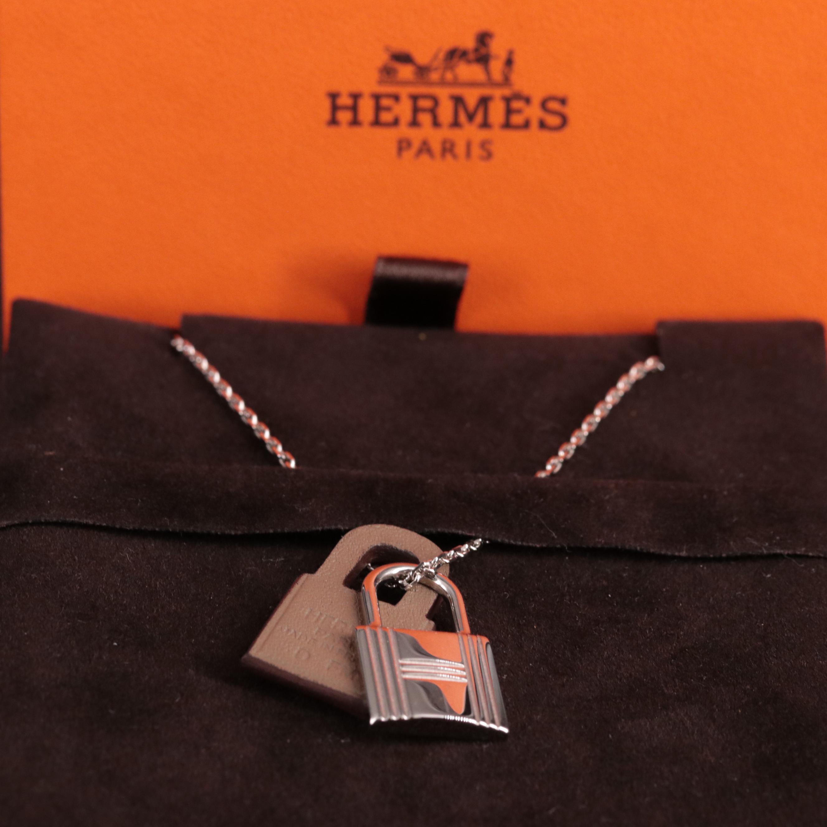 Hermès Lock Pendant Necklace
