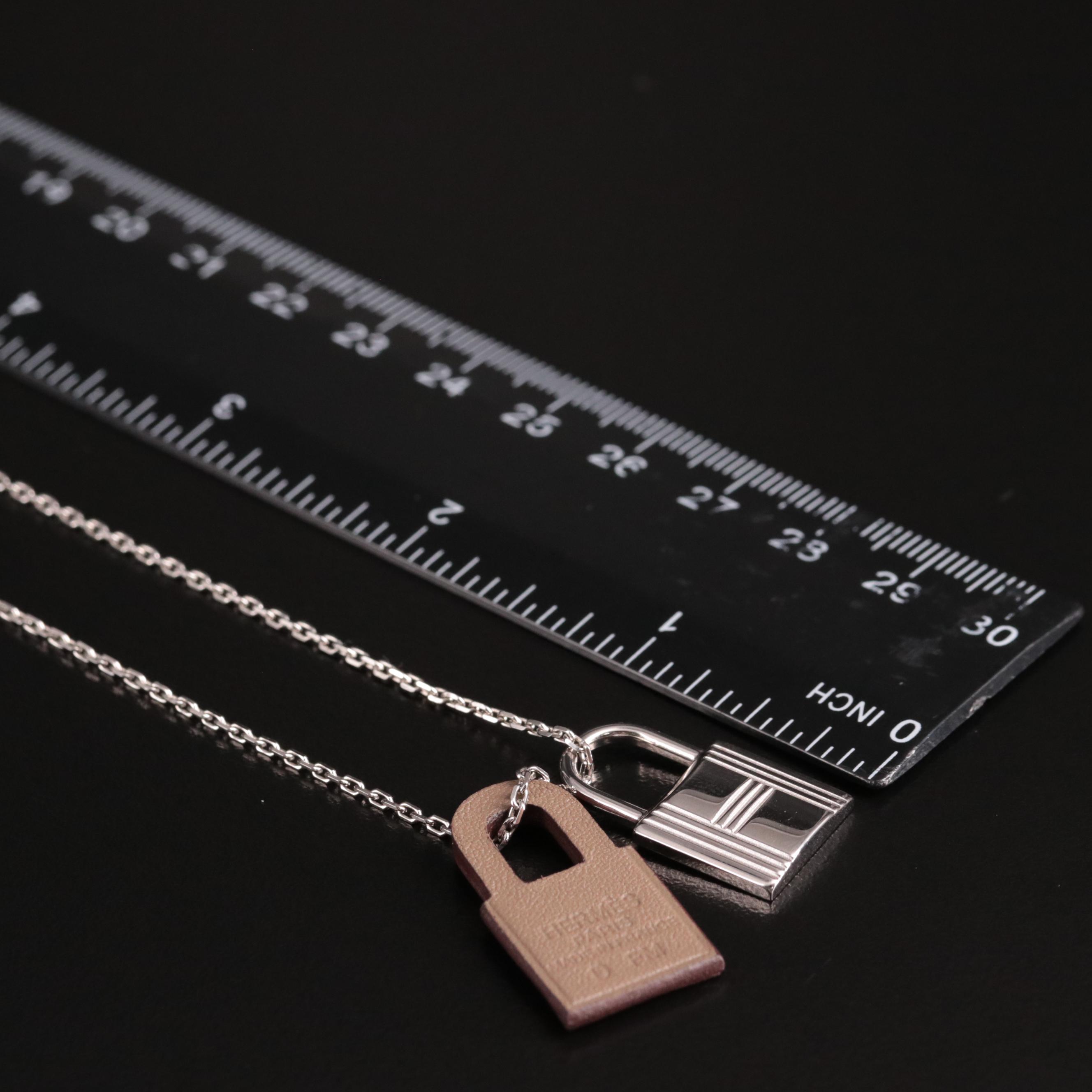 Hermès Lock Pendant Necklace