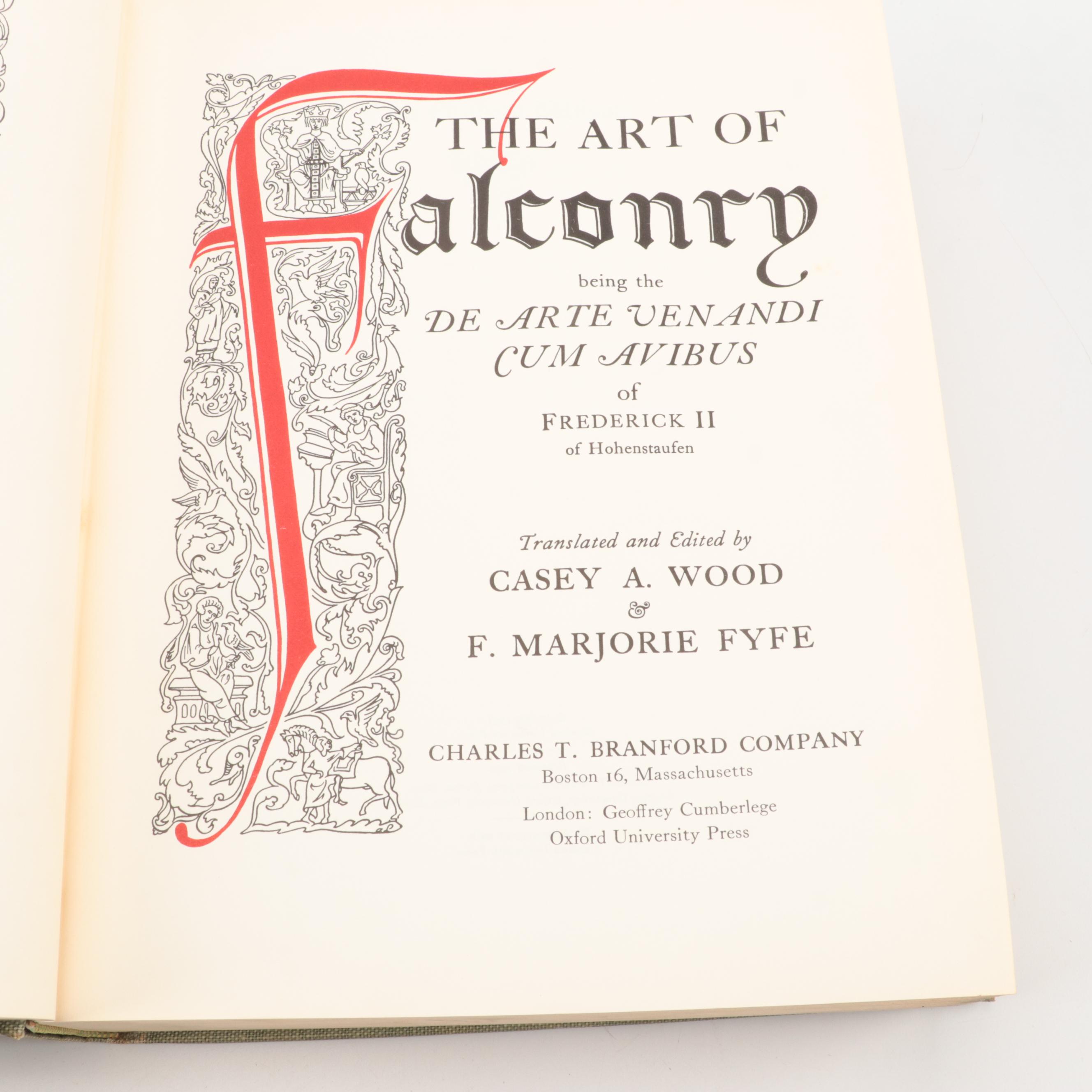 "The Art of Falconry" Edited by Casey A. Wood and F. Marjorie Fyfe, 1955