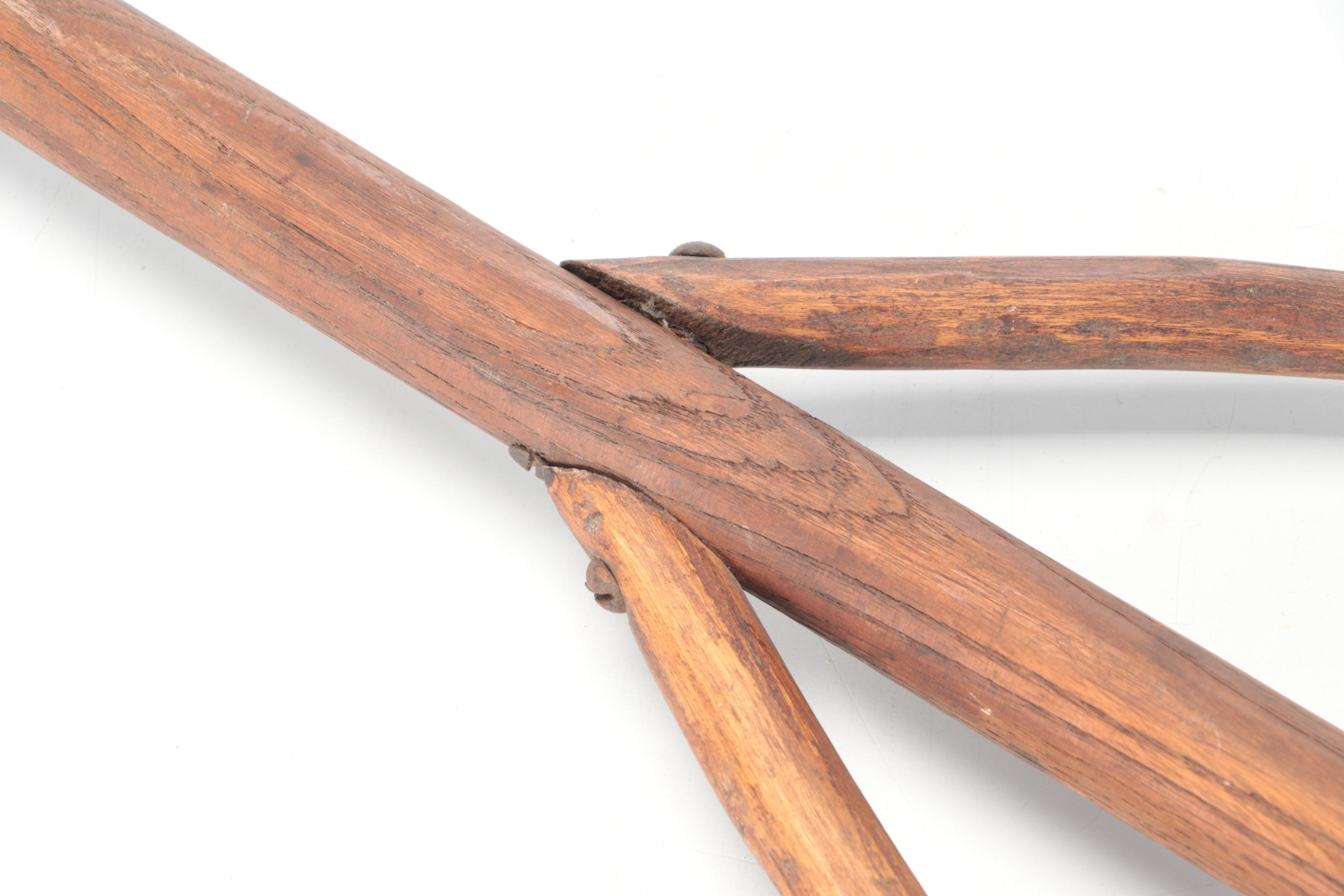 French Primitive Style Oak Hay Rake