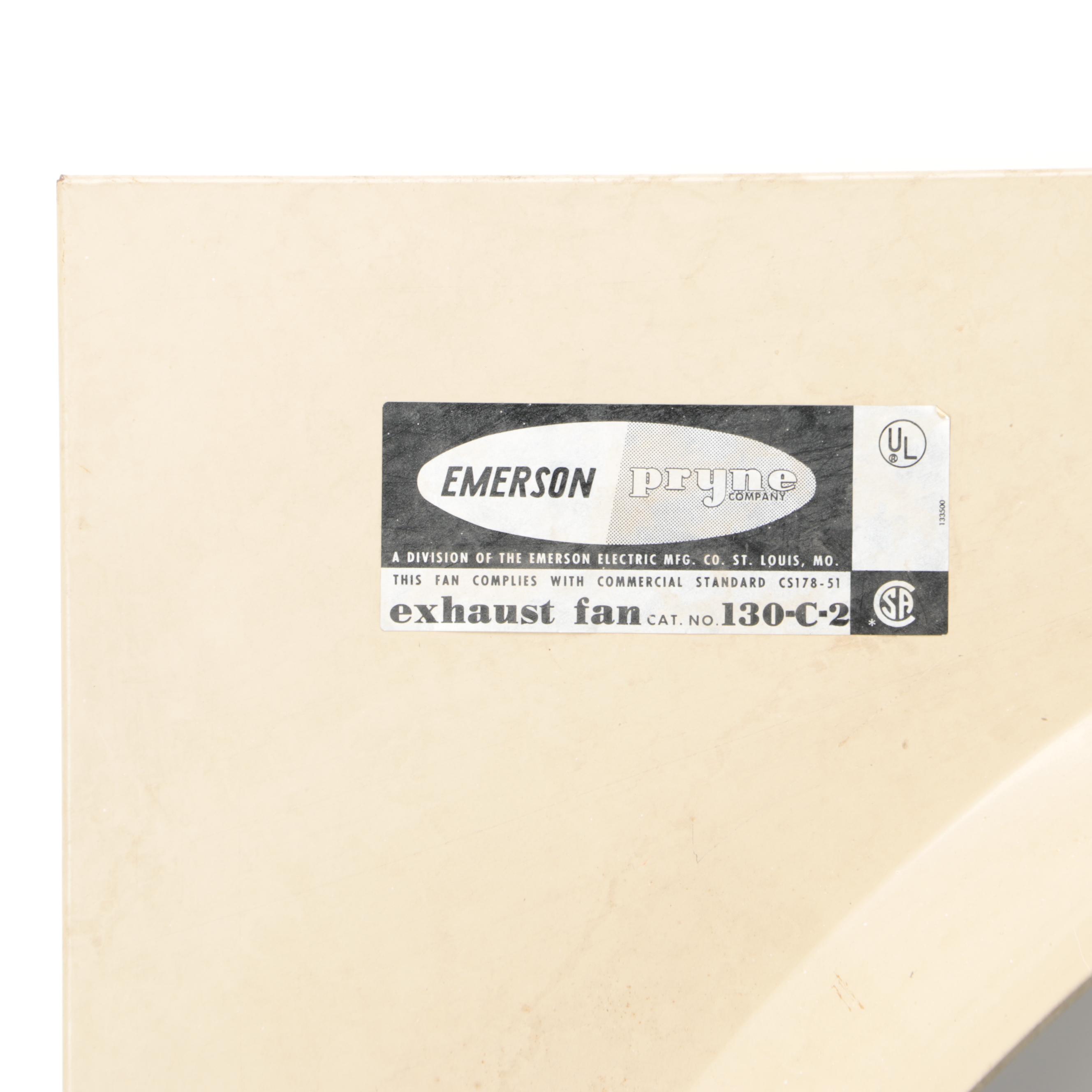 Pair of Emerson Electric 36" Industrial Exhaust Fans With Motors