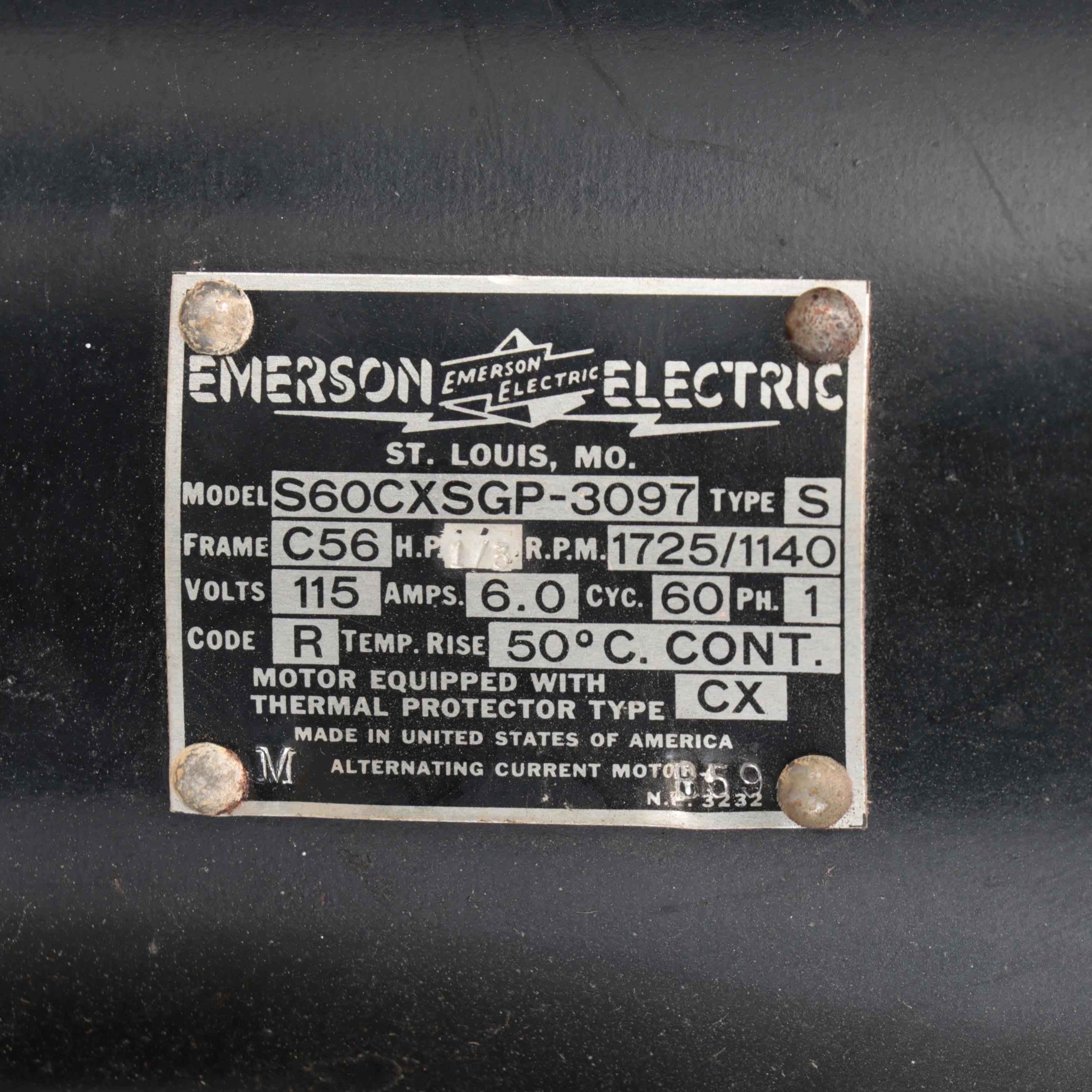 Pair of Emerson Electric 36" Industrial Exhaust Fans With Motors