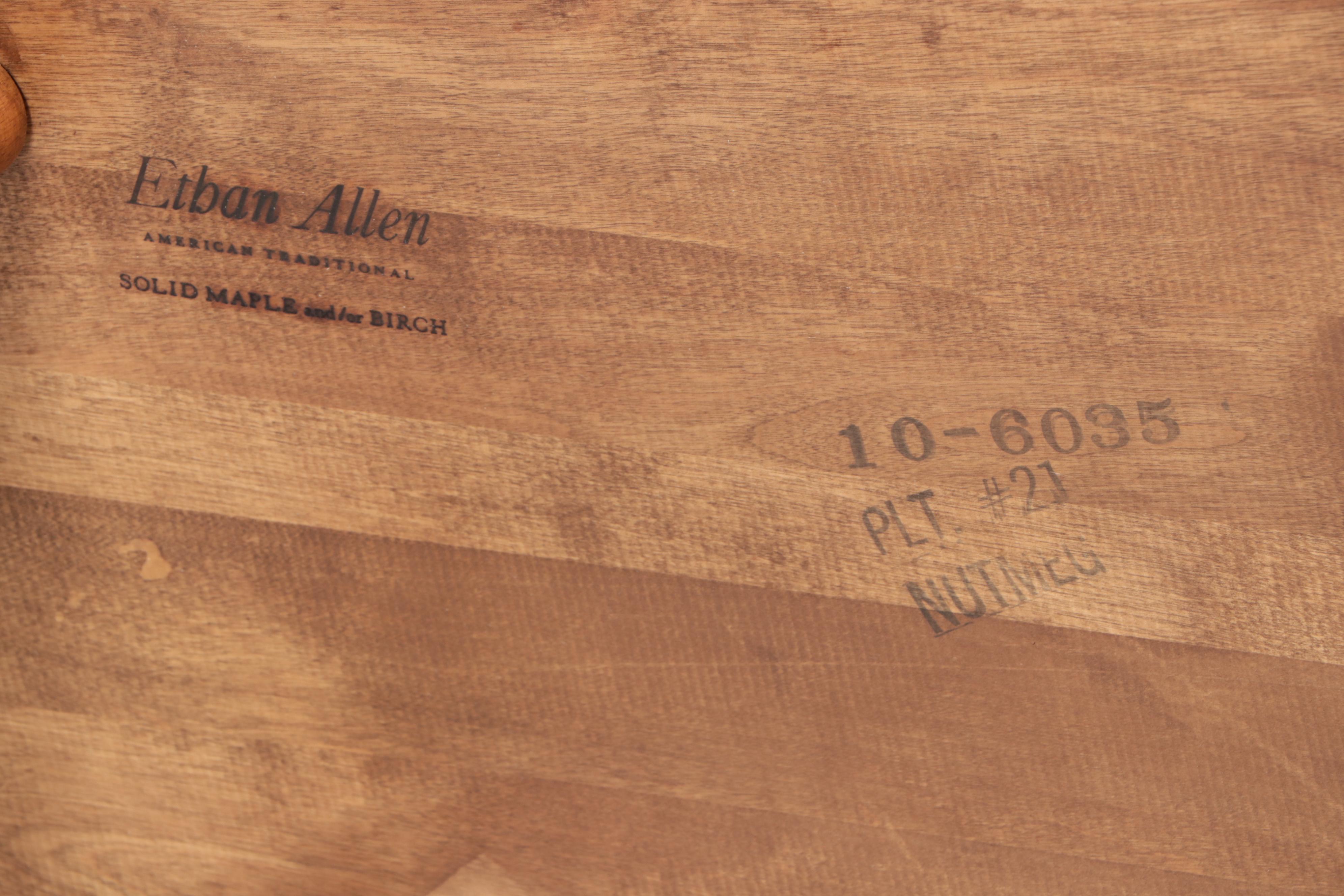 Ethan Allen Colonial Style Maple Bench