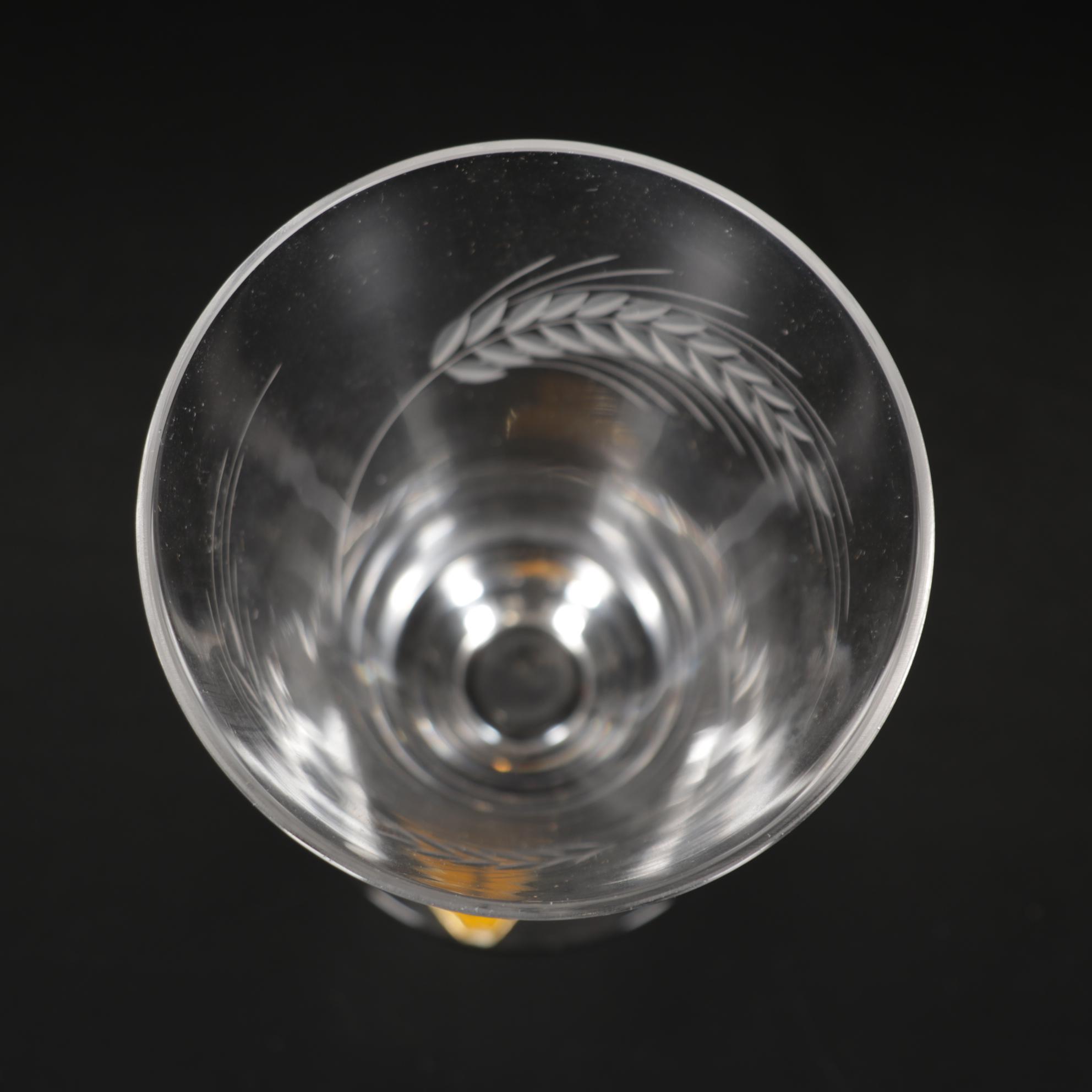 Tiffin-Franciscan "Silver Wheat" Stemware, Mid to Late 20th Century