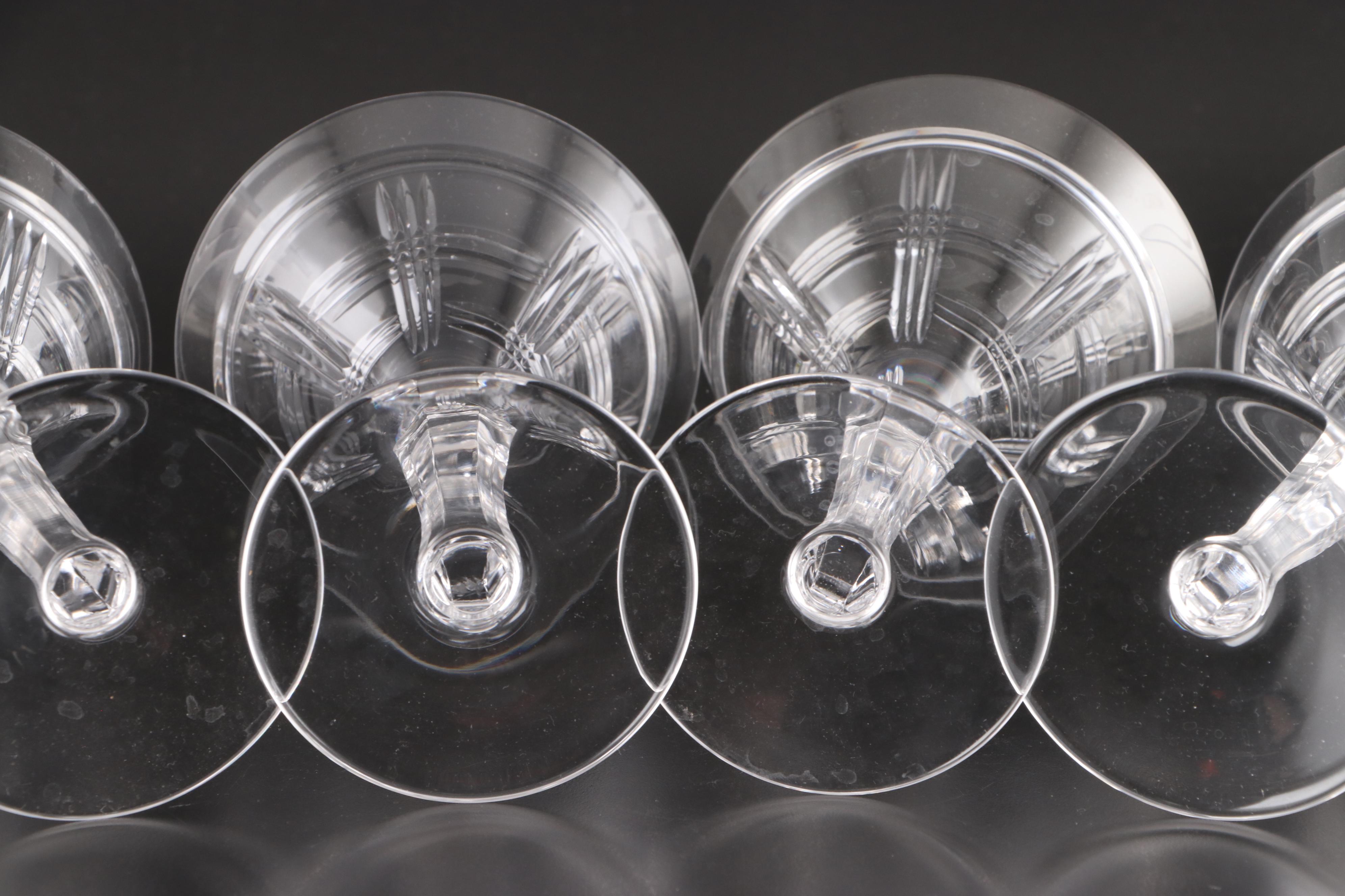 Ralph Lauren Crystal "Hudson Plaid" Martini Glasses