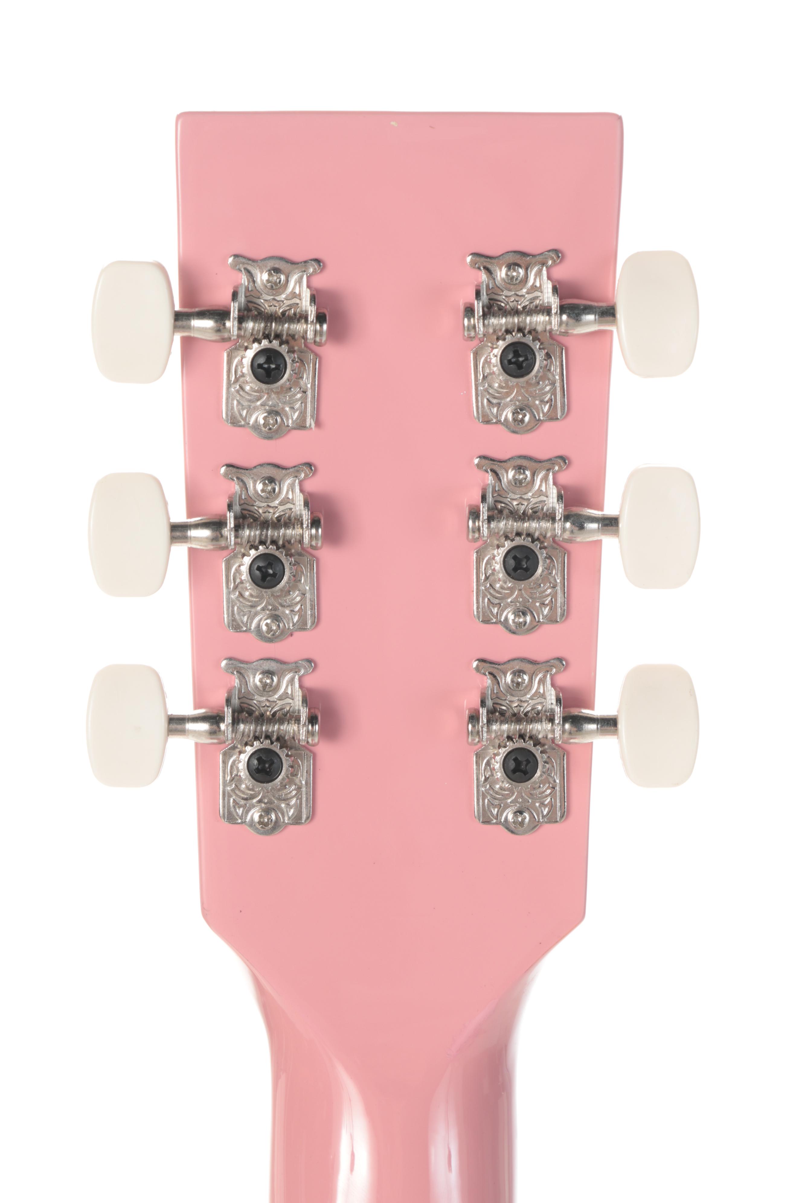 Rogue Taylor Swift Model Pink Acoustic Guitar With Signed Pick Guard