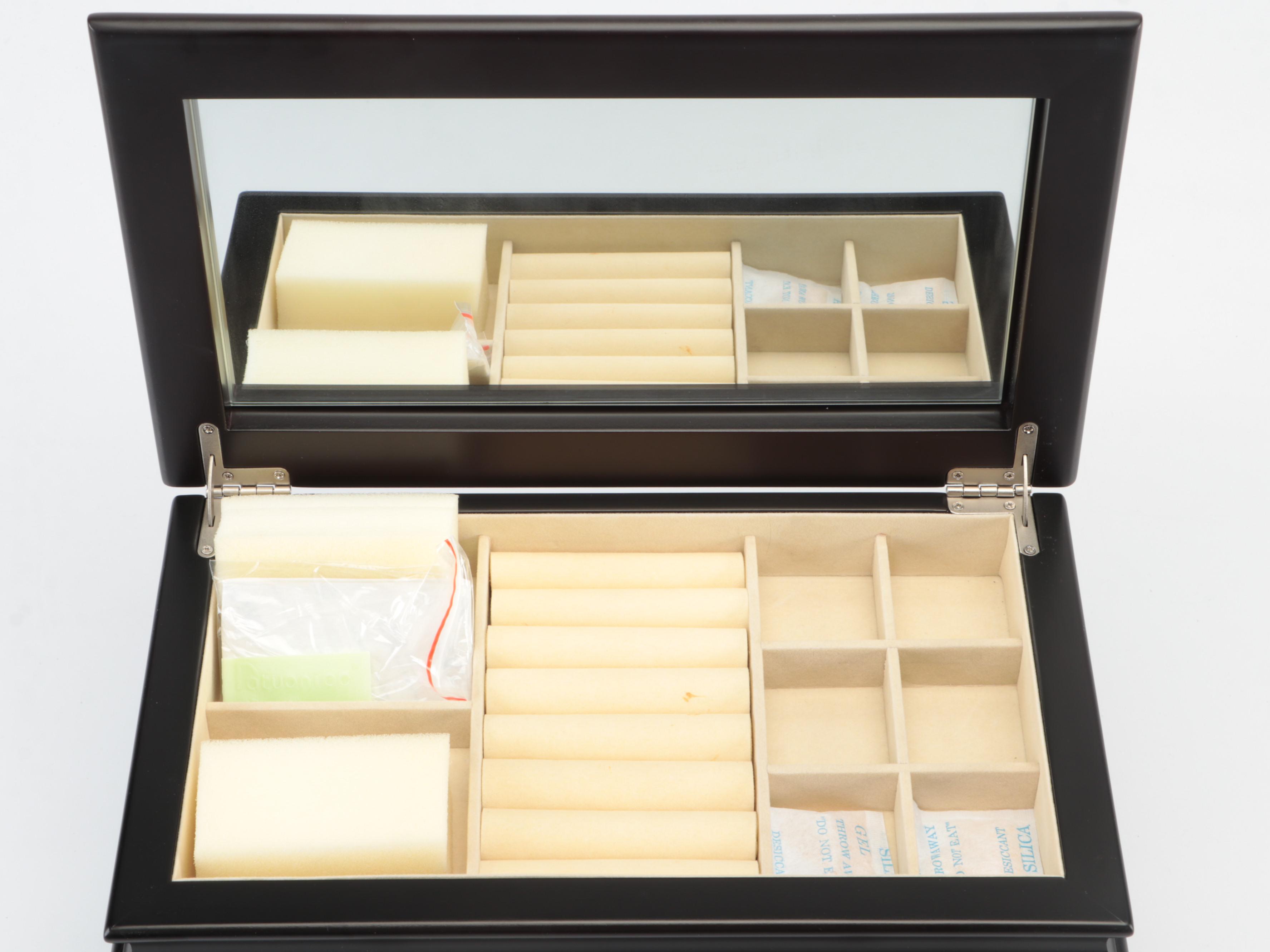 Things Remembered Three-Drawer Wooden Jewelry Box