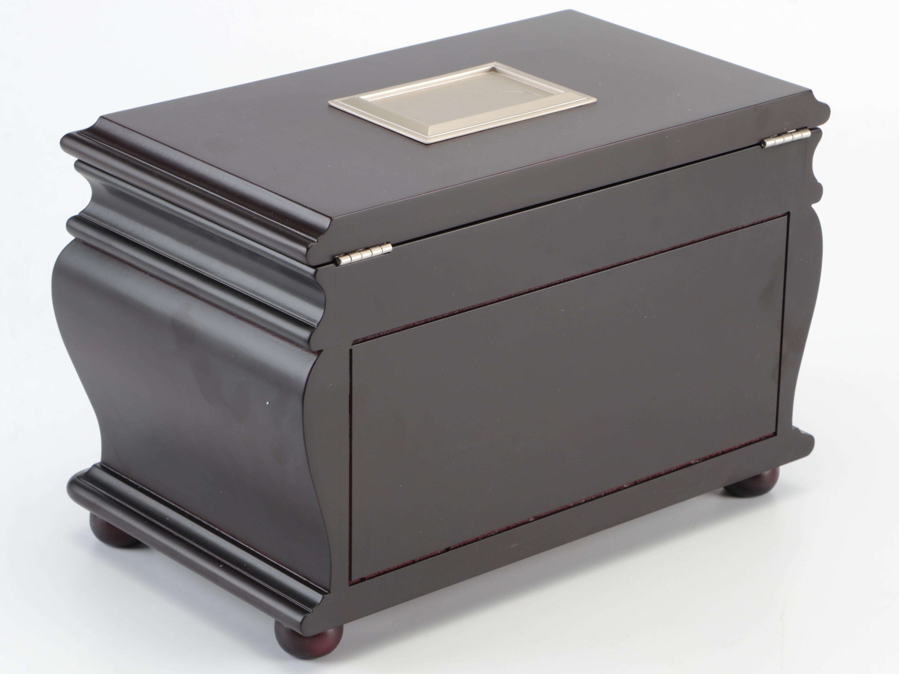 Things Remembered Three-Drawer Wooden Jewelry Box