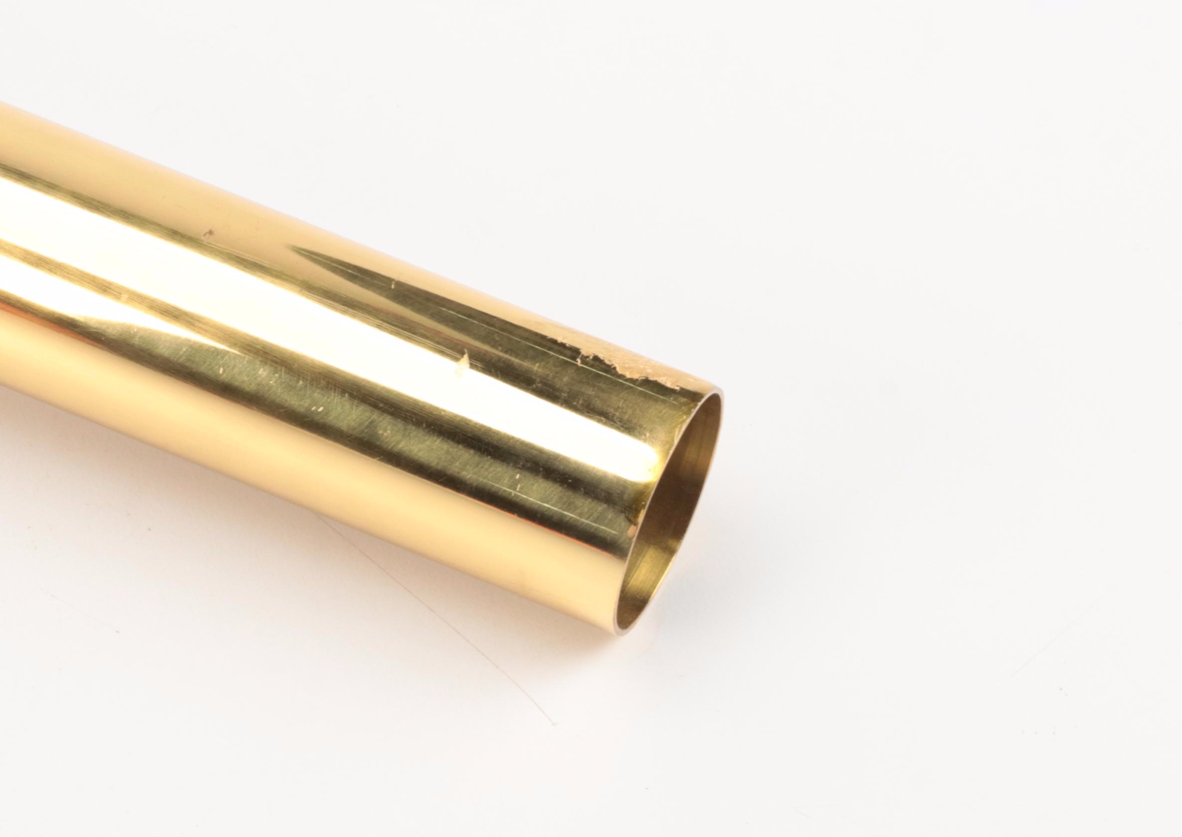 Bathroom Trim Kit with Extra Long P-Trap for Copper Pipe in Polished Brass