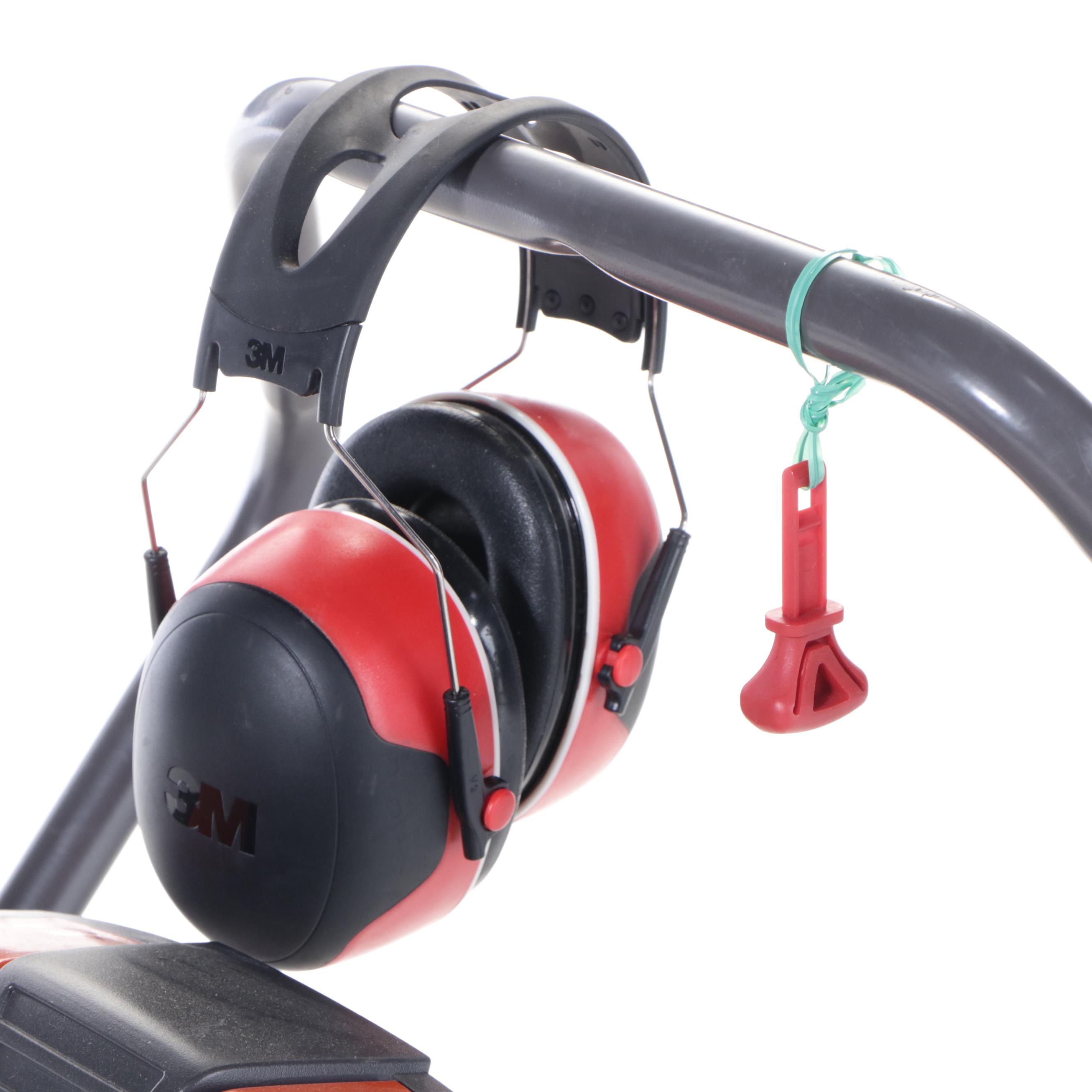 Husqvarna Gas-Powered Snow Blower With 3M Ear Muffs