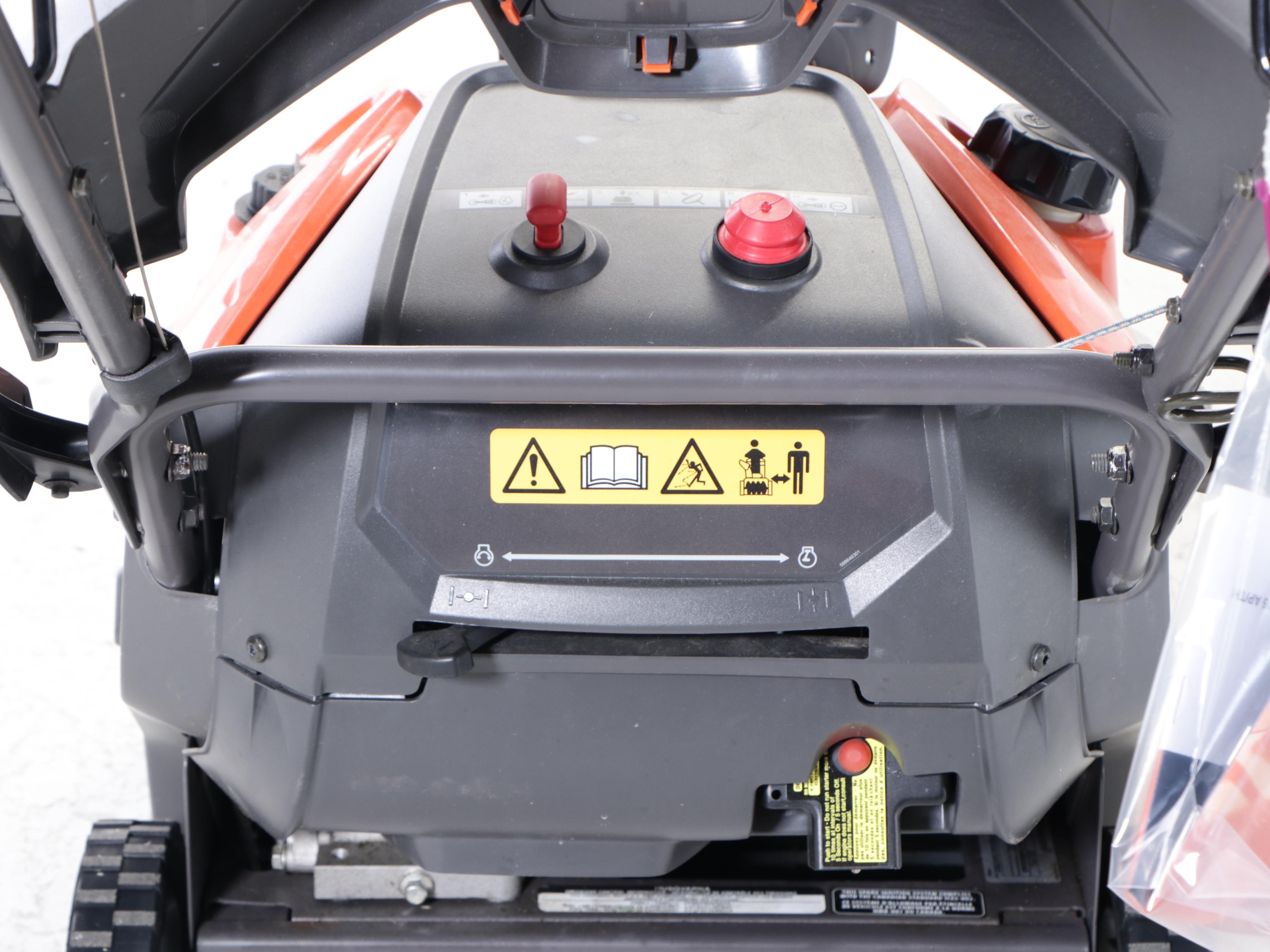 Husqvarna Gas-Powered Snow Blower With 3M Ear Muffs