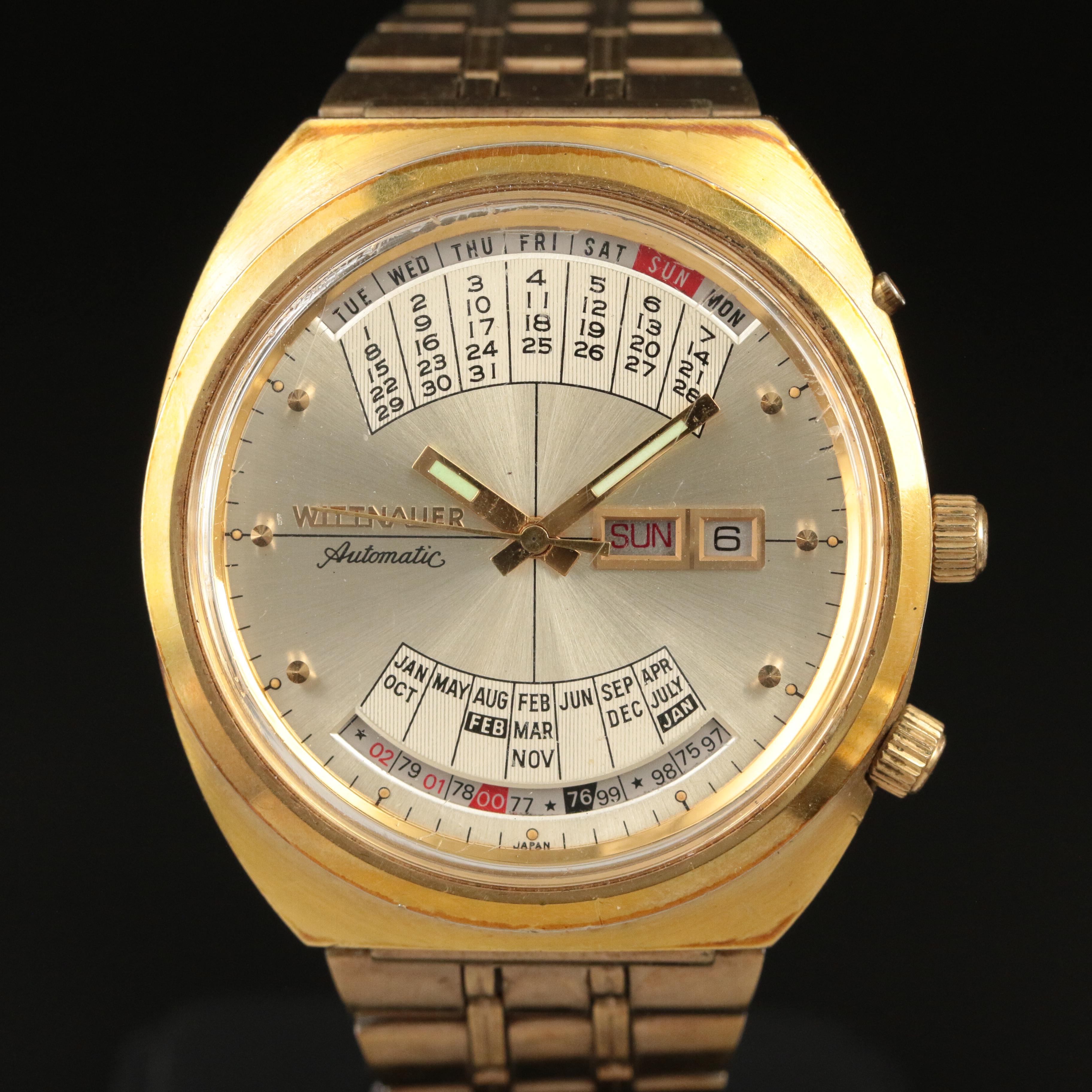 Vintage Wittnauer "Time Machine" Perpetual Calendar Automatic