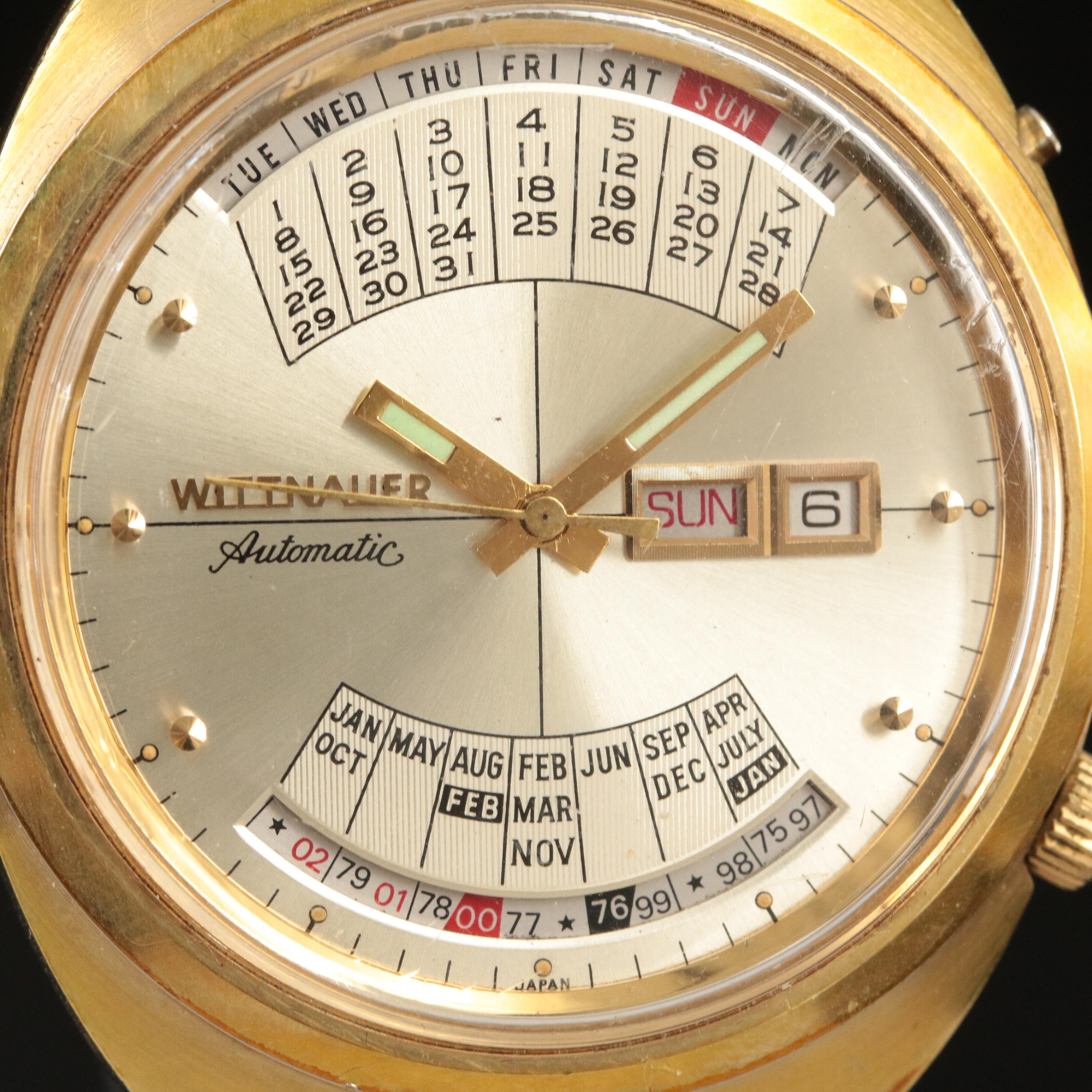 Vintage Wittnauer "Time Machine" Perpetual Calendar Automatic Watch