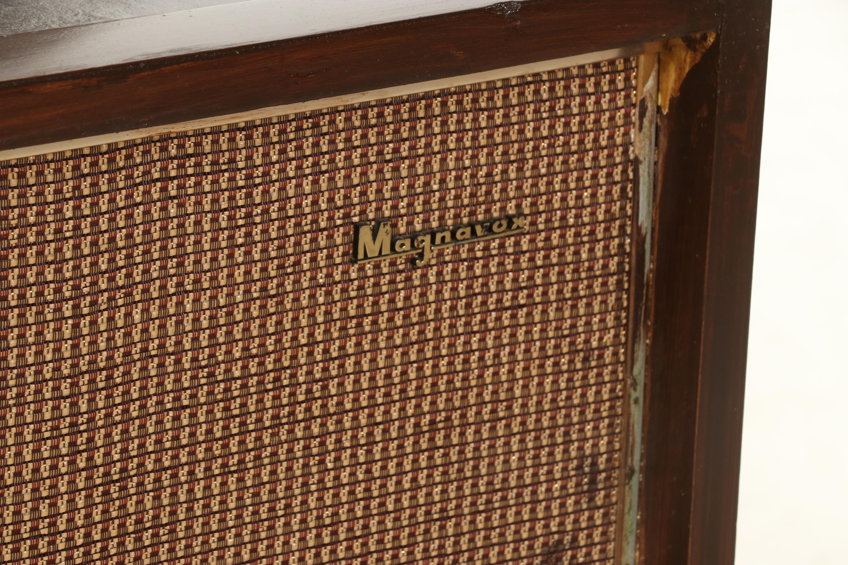 MCM Magnavox Combination Record Player and Radio in Cabinet