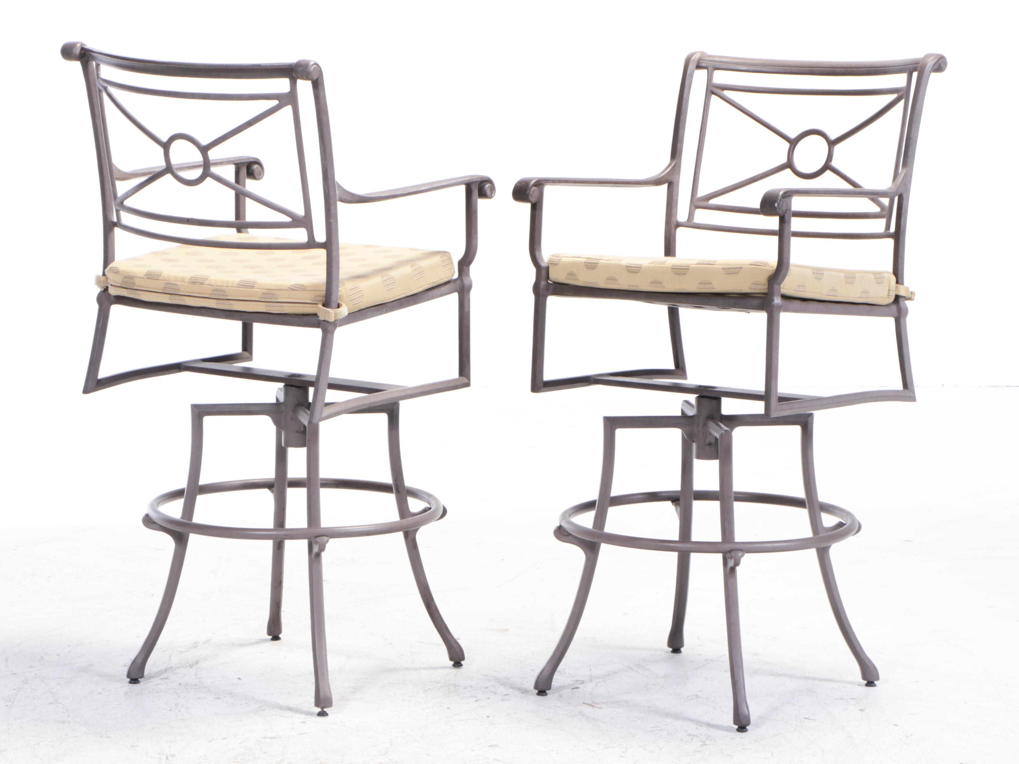 Cast Aluminum Bar Height Patio Dining Set