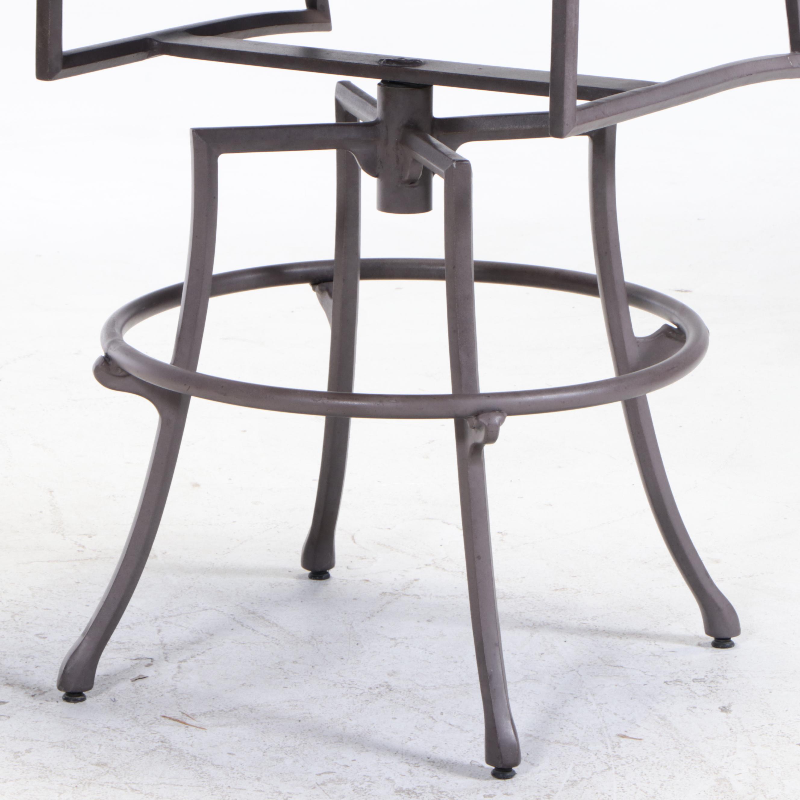 Cast Aluminum Bar Height Patio Dining Set