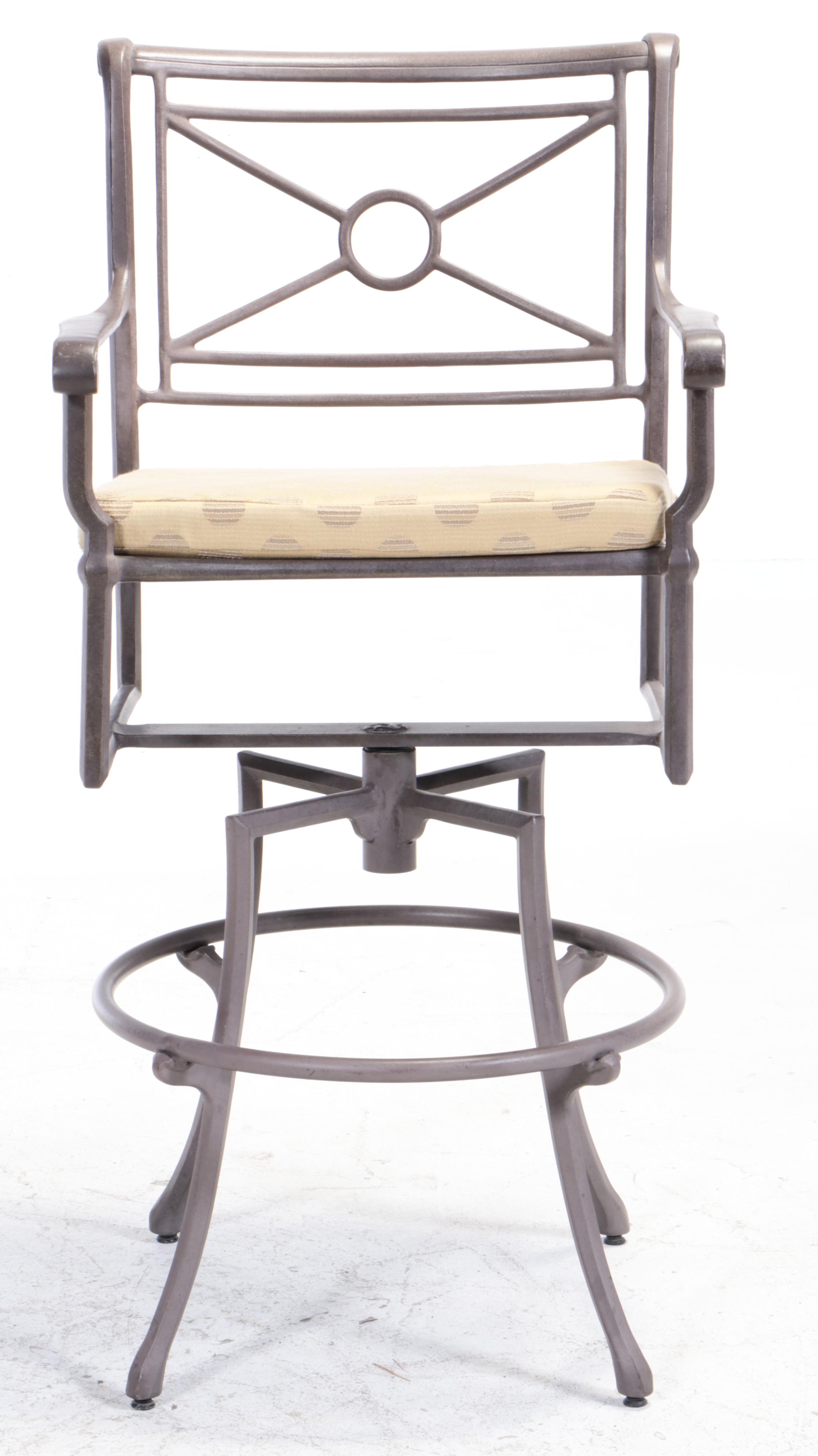 Cast Aluminum Bar Height Patio Dining Set