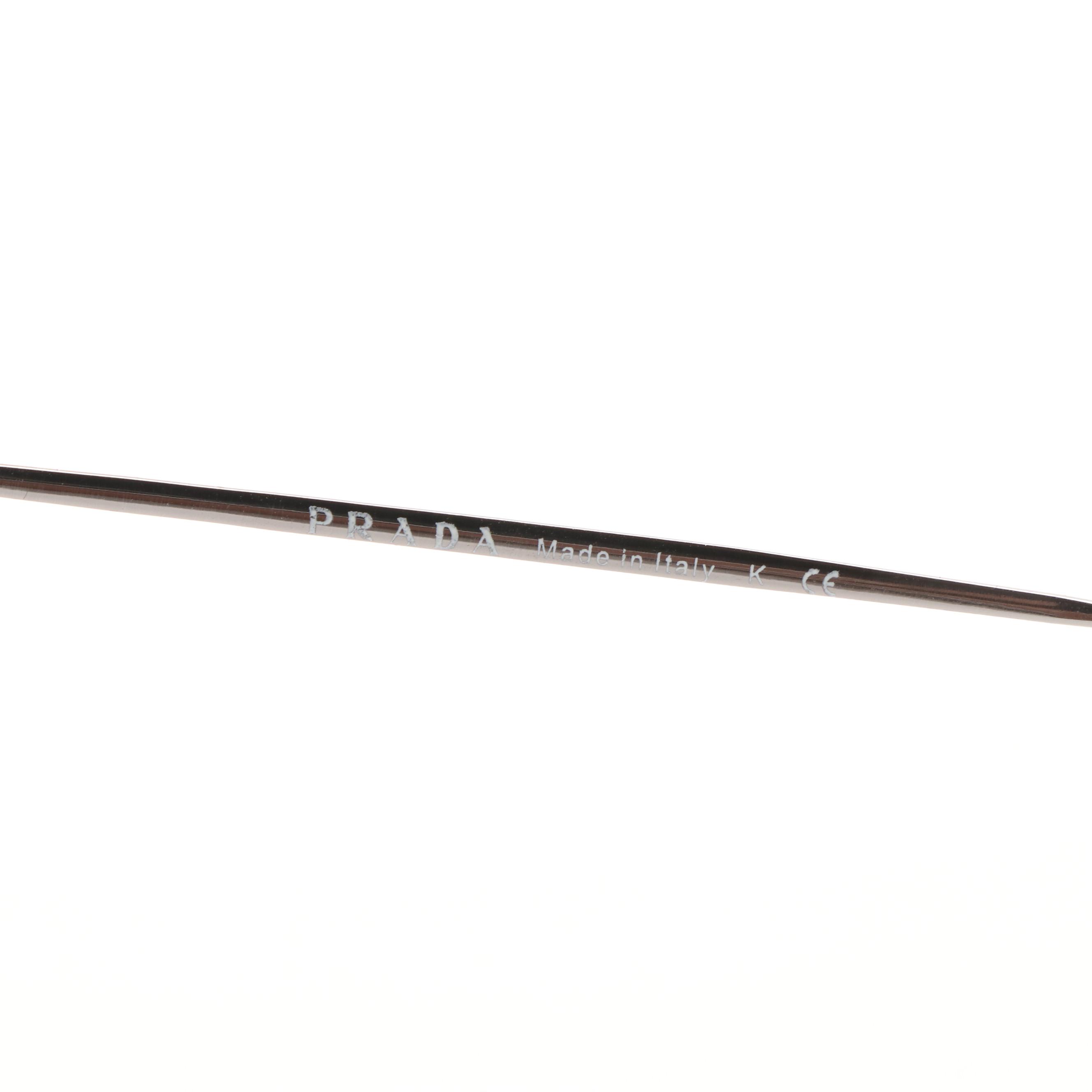 Prada Sport PS01PS Light Gray Mirror Blue Sunglasses with Case and Box