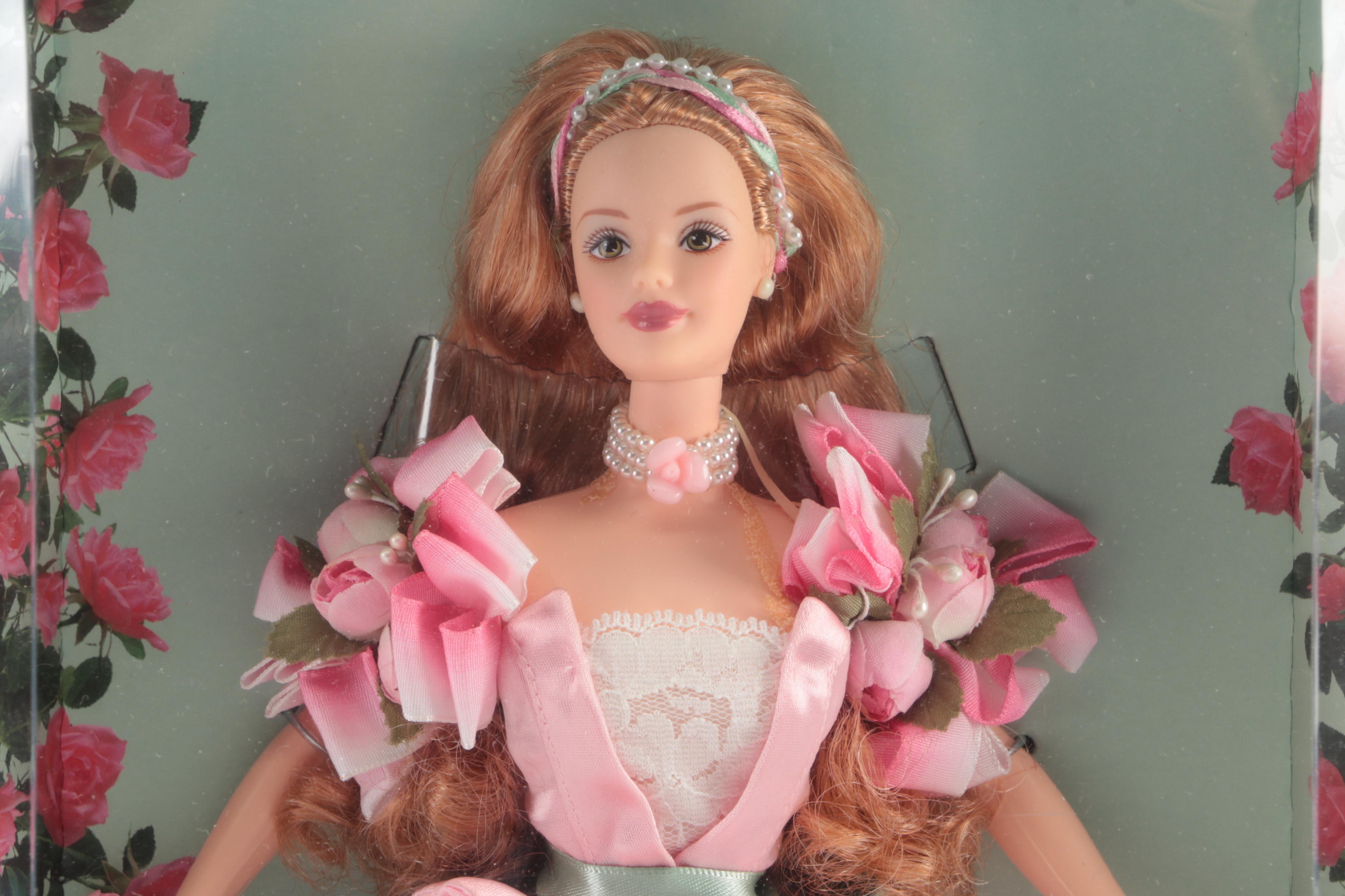 Mattel Claude Monet "Water Lily" with "Peter Rabbit" and Other Barbie Dolls