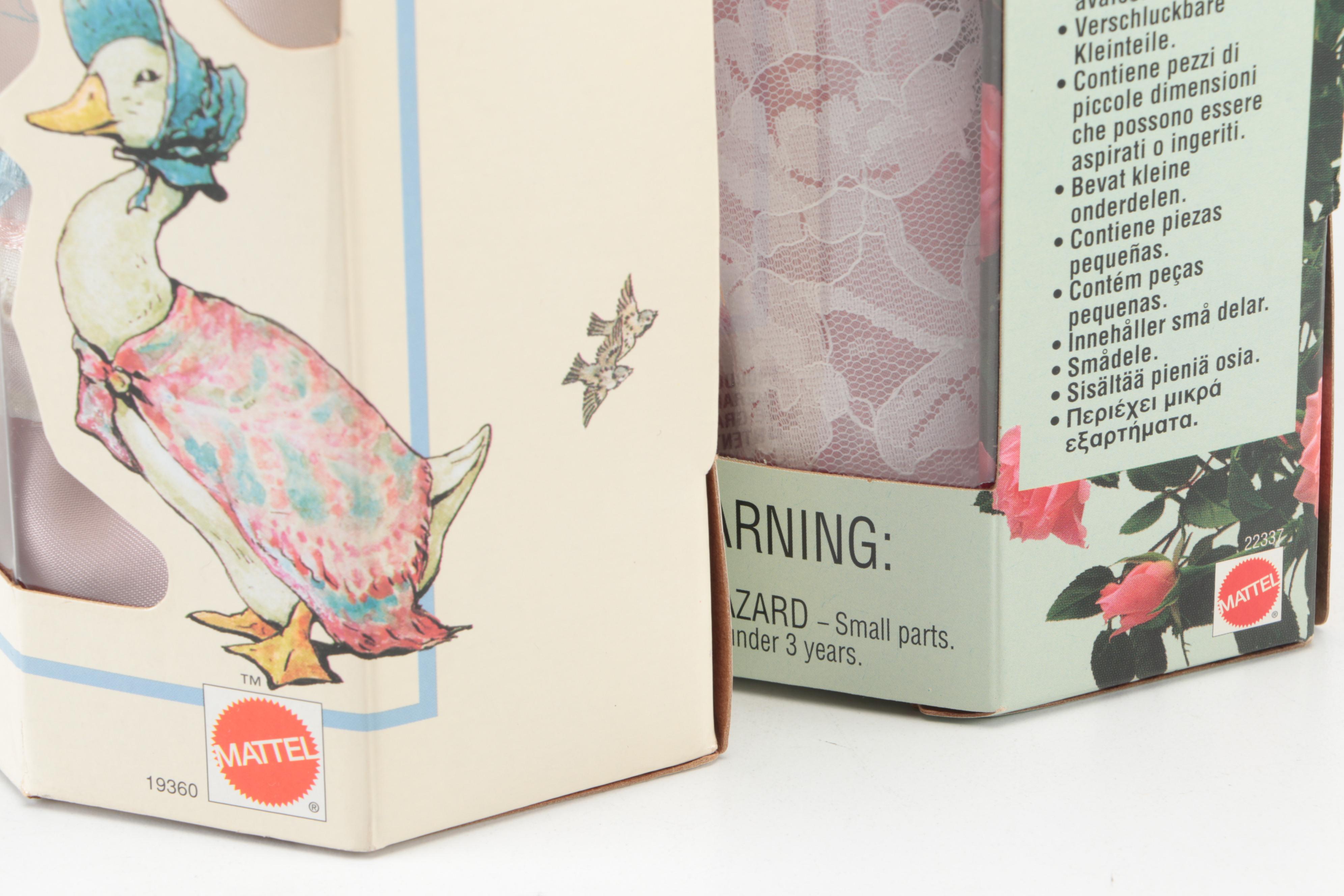 Mattel Claude Monet "Water Lily" with "Peter Rabbit" and Other Barbie Dolls