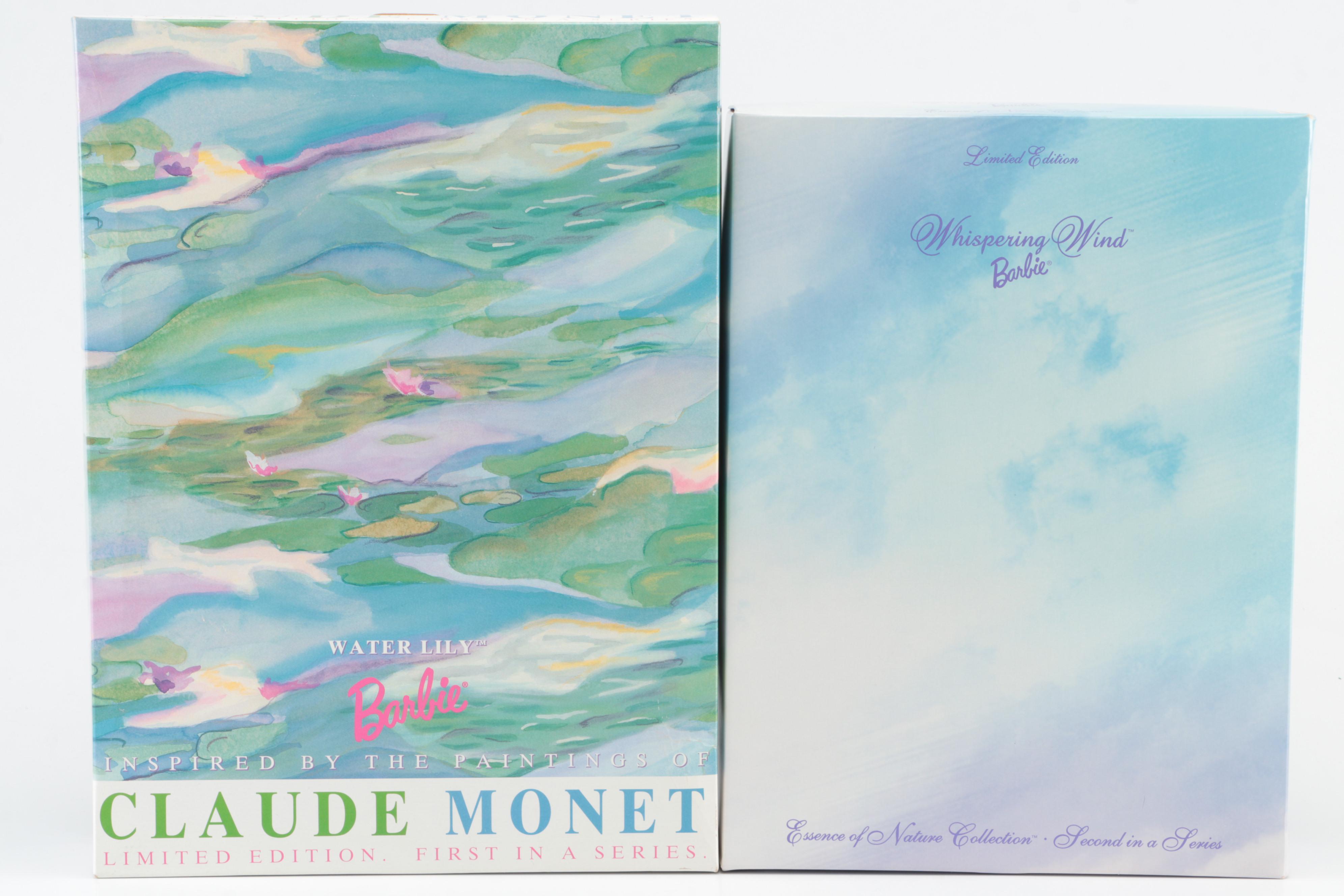 Mattel Claude Monet "Water Lily" with "Peter Rabbit" and Other Barbie Dolls