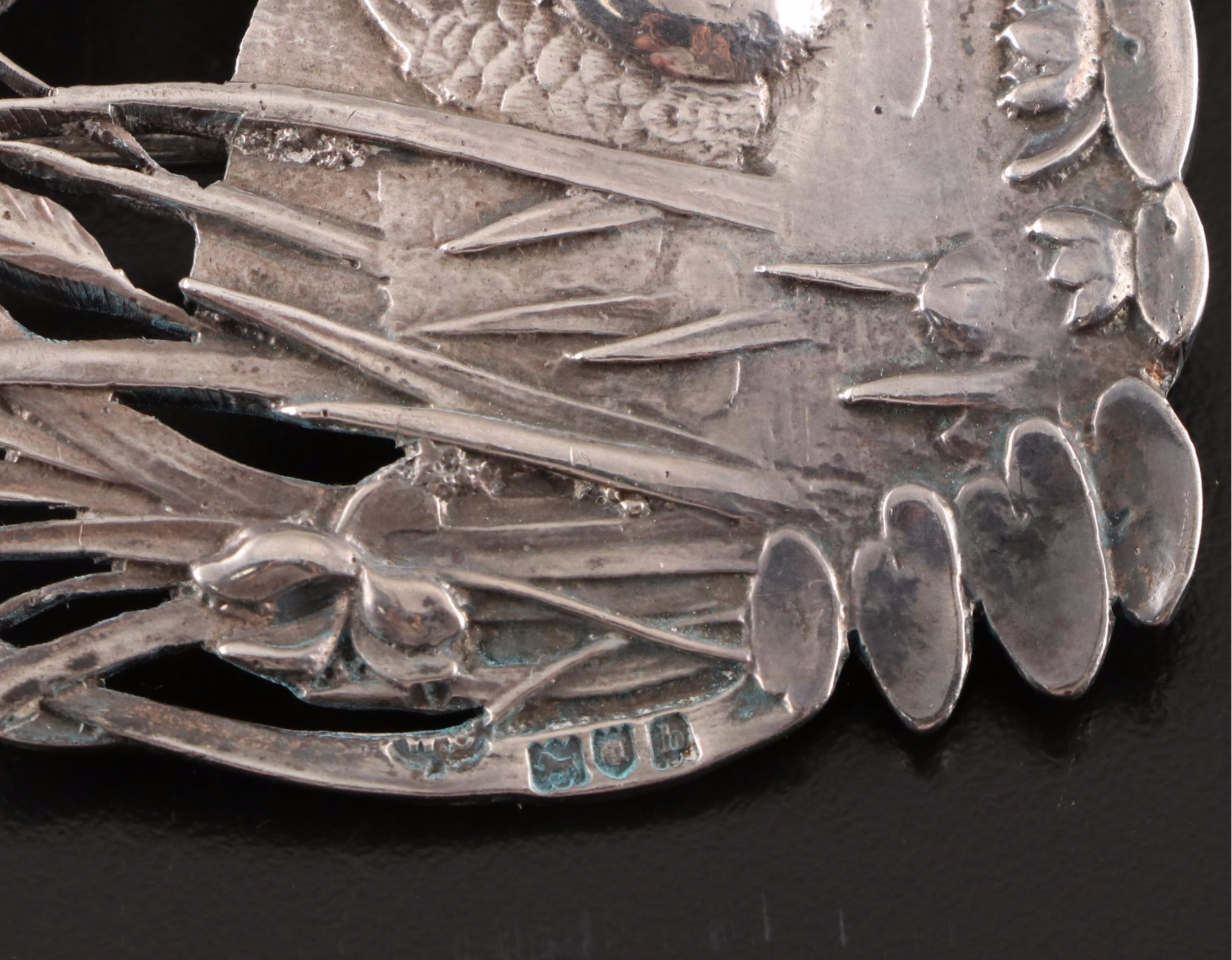 William Comyns & Sons Open Work Sterling Silver Belt Buckle, 1903