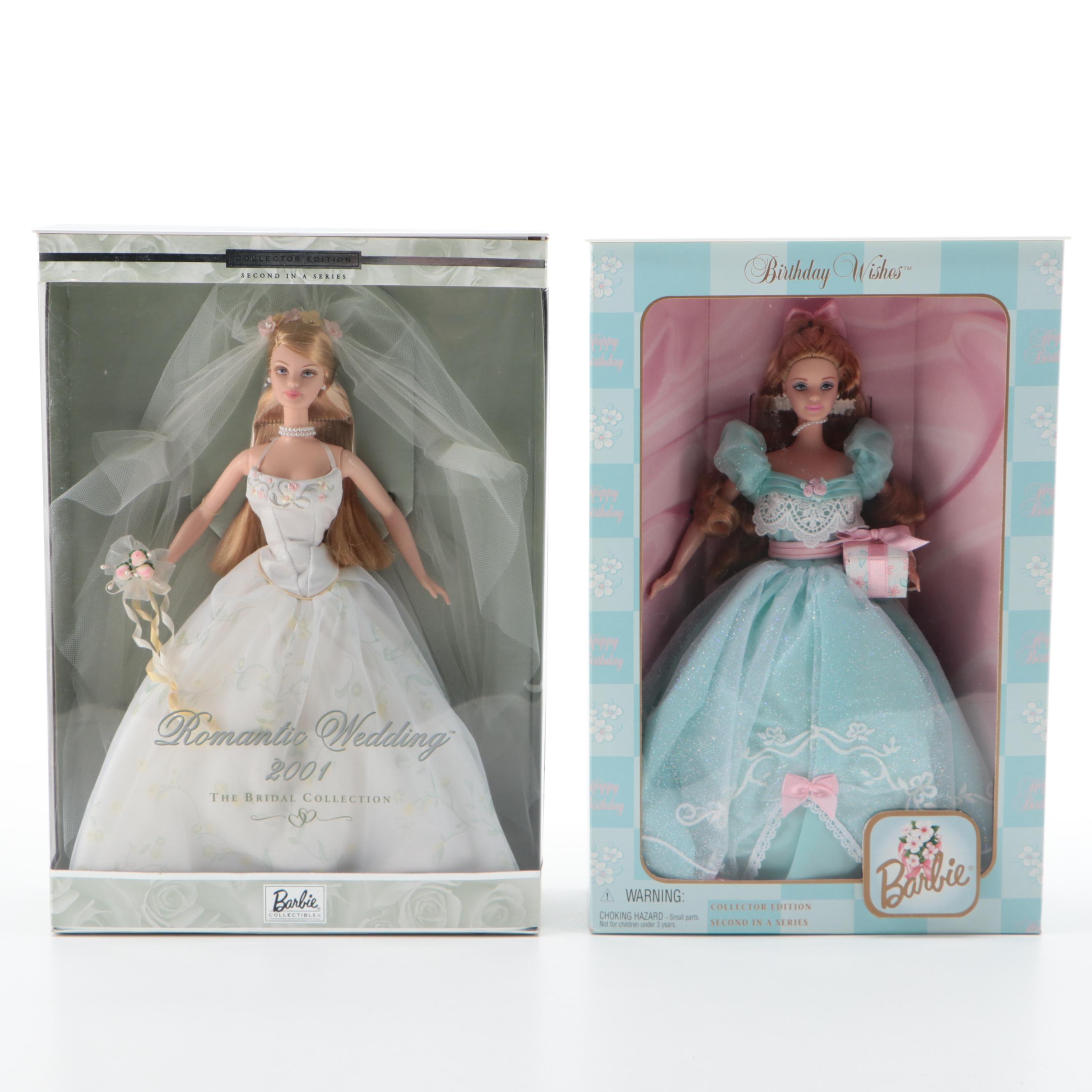 Mattel Blushing Bride, Birthday Wishes and More Barbie Dolls