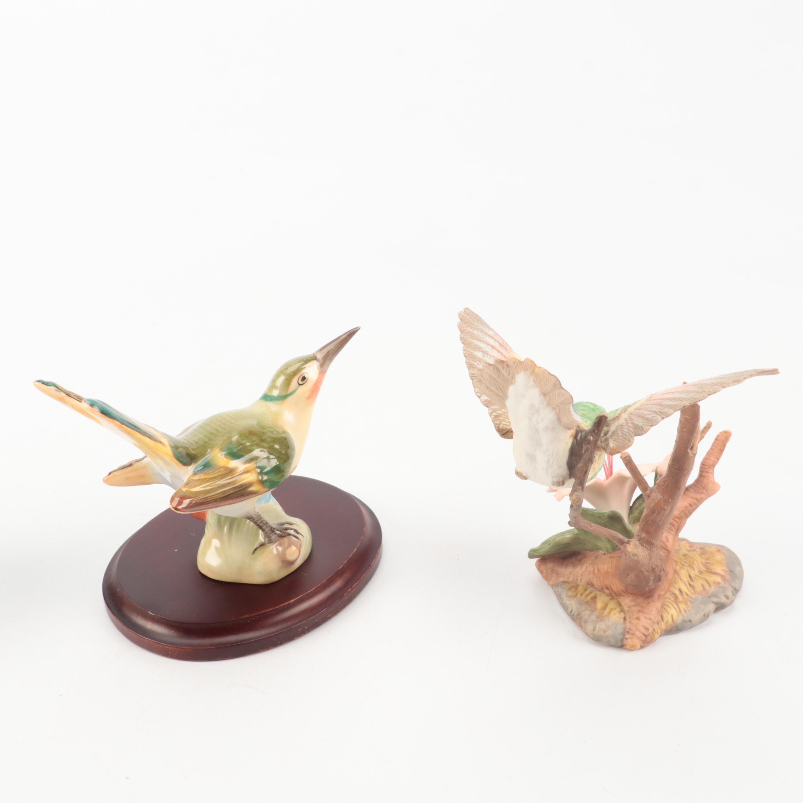 Maruri "Ruby-Throated Hummingbird with Azalea" Porcelain Figurine and More