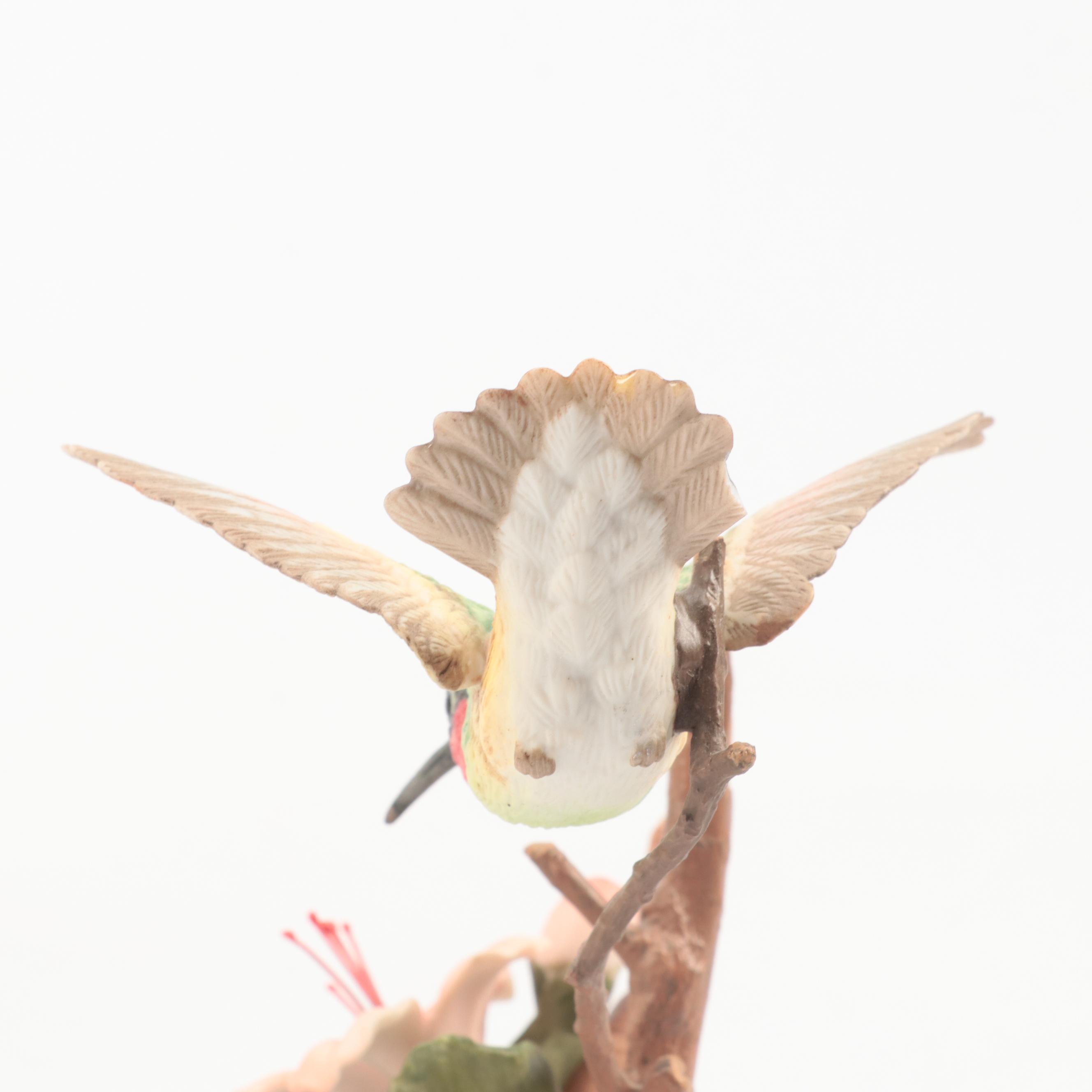 Maruri "Ruby-Throated Hummingbird with Azalea" Porcelain Figurine and More