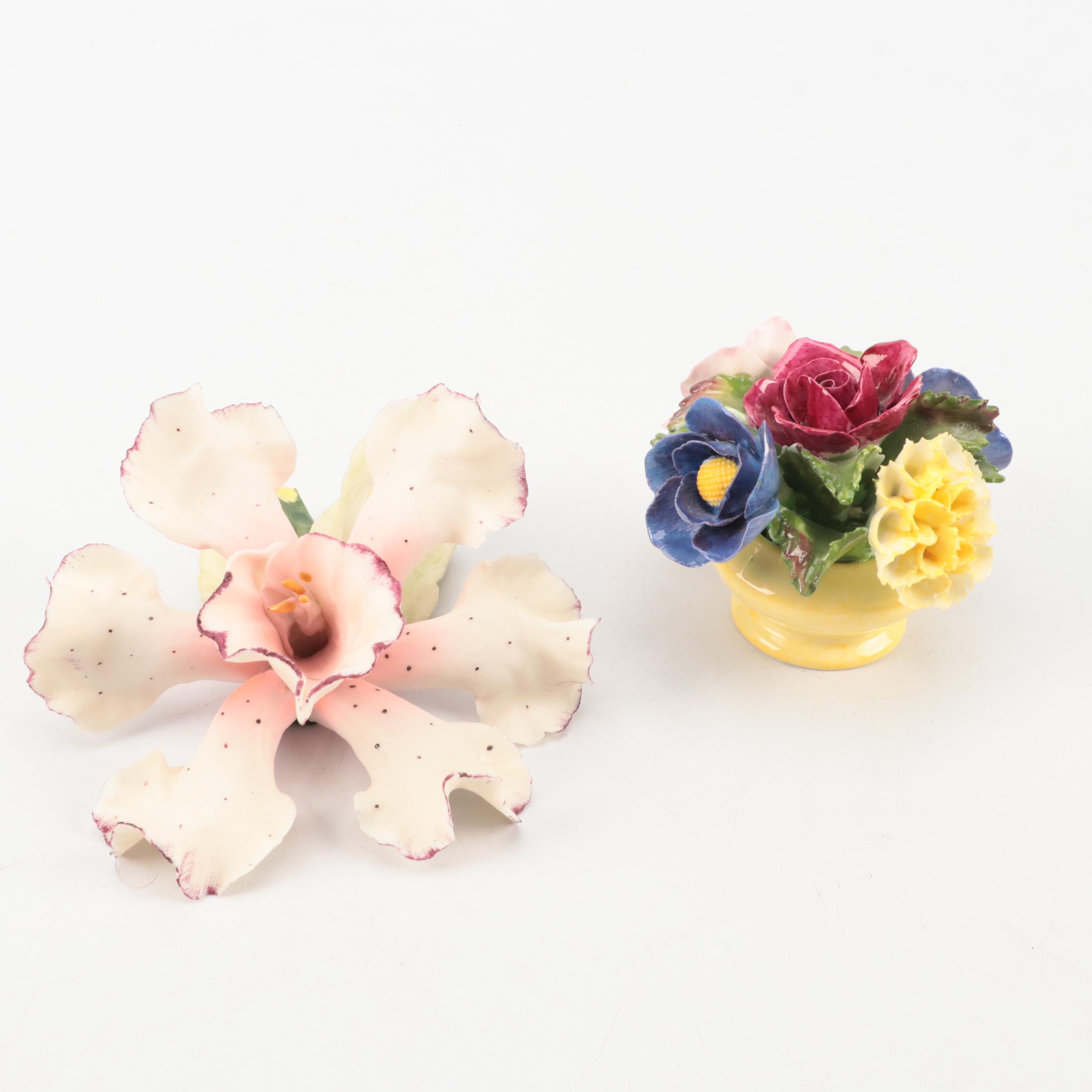 Maruri "Ruby-Throated Hummingbird with Azalea" Porcelain Figurine and More