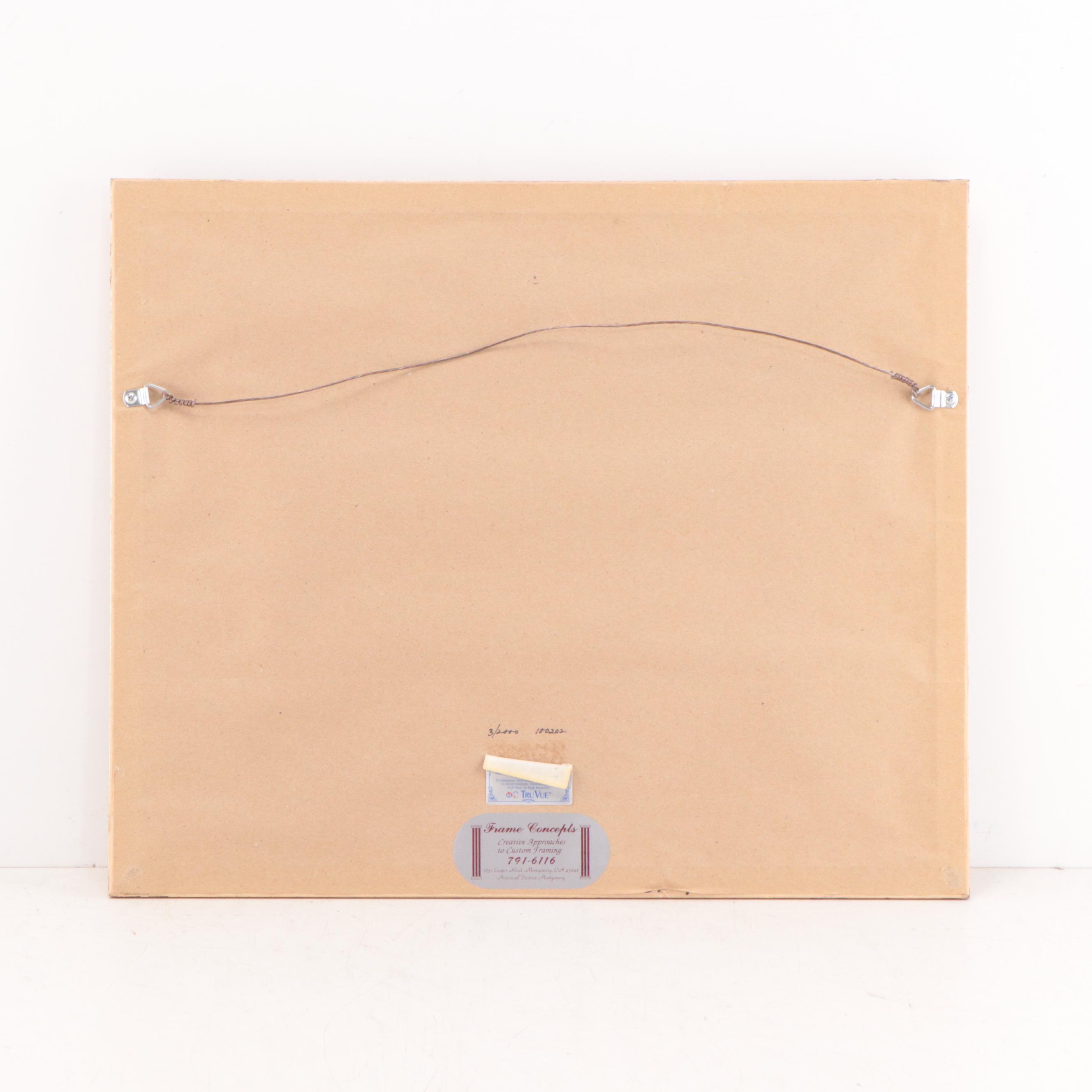 Fred Miller Hand-Colored Etching "Floreat Etona"