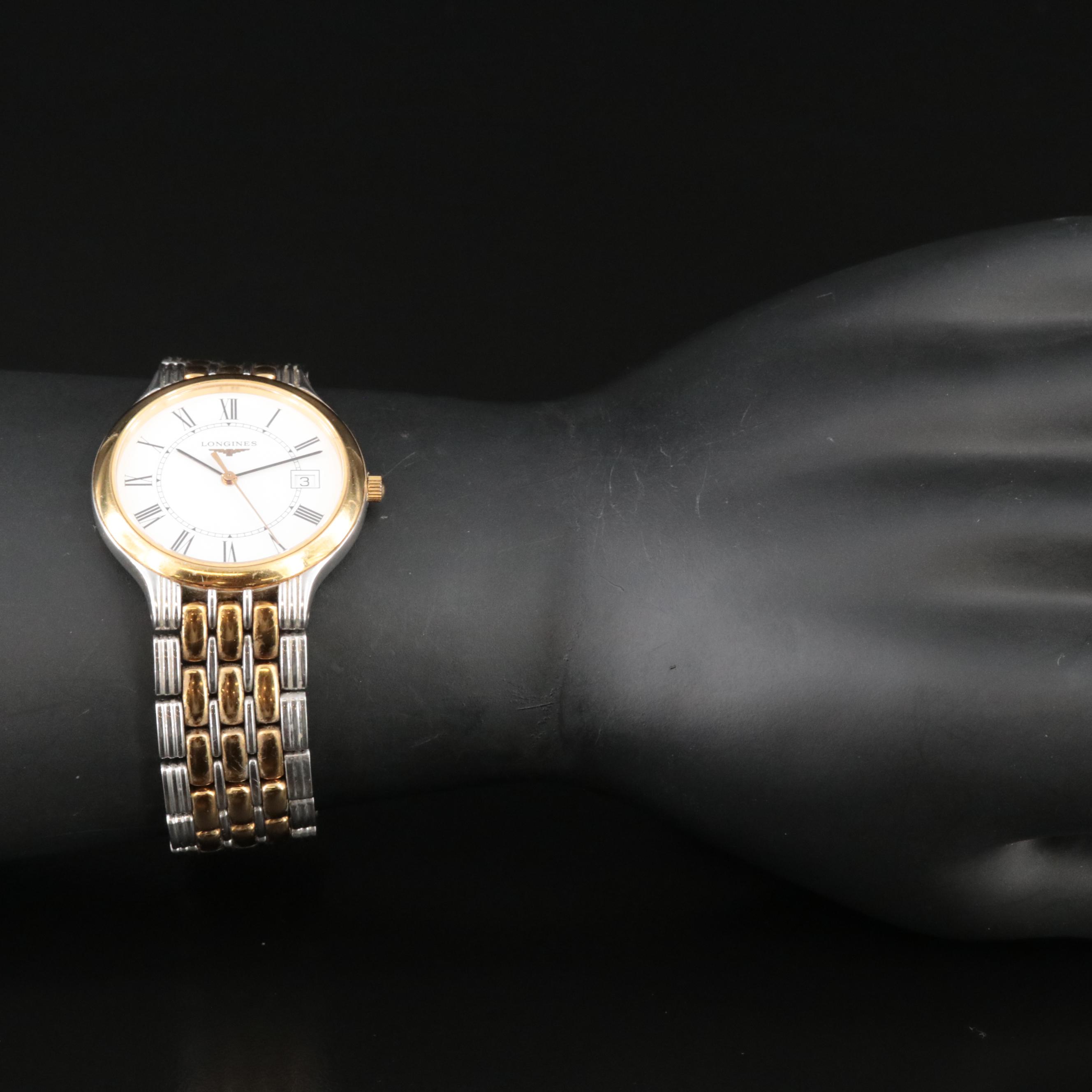 **Longines Slim Design Two-Tone Quartz Watch