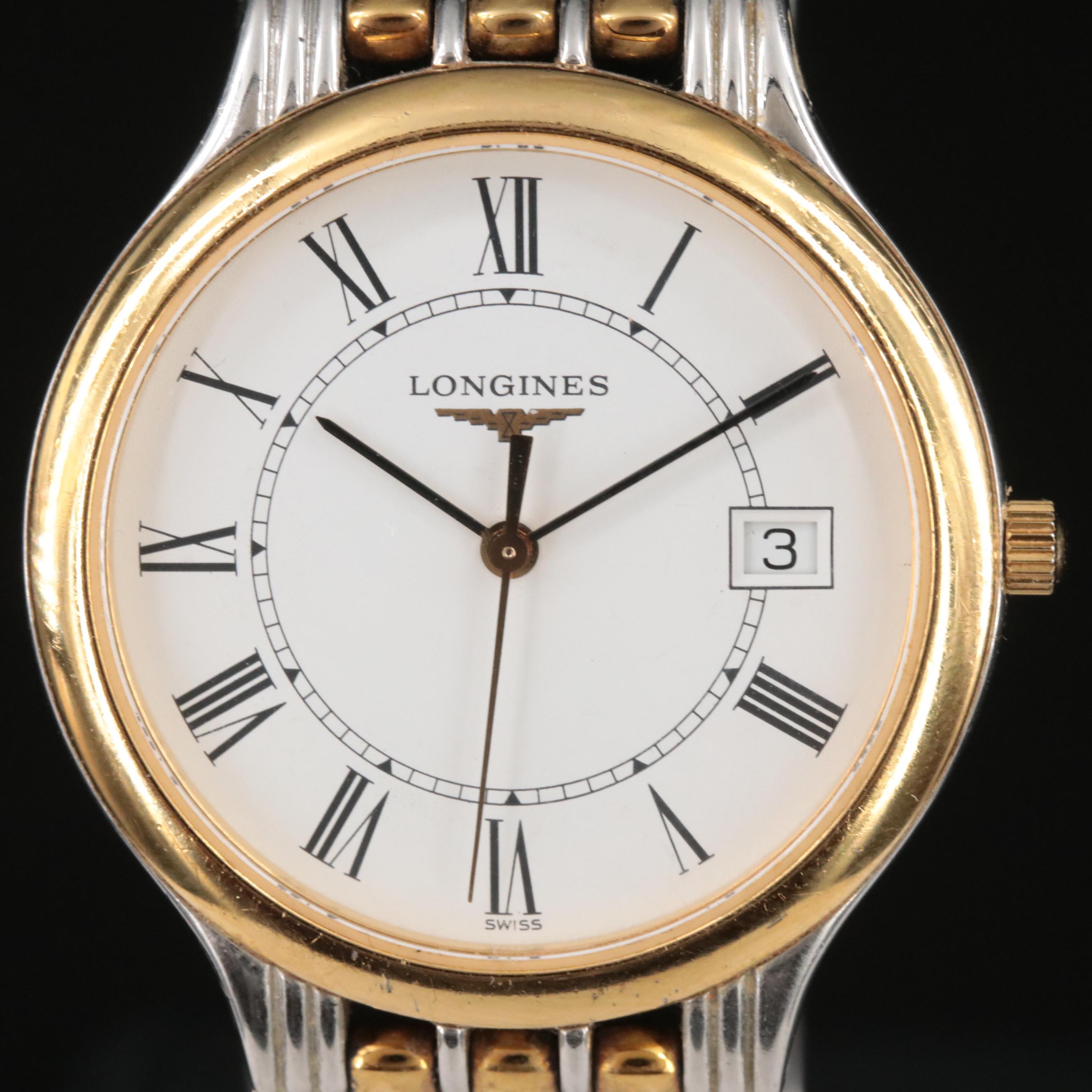 **Longines Slim Design Two-Tone Quartz Watch