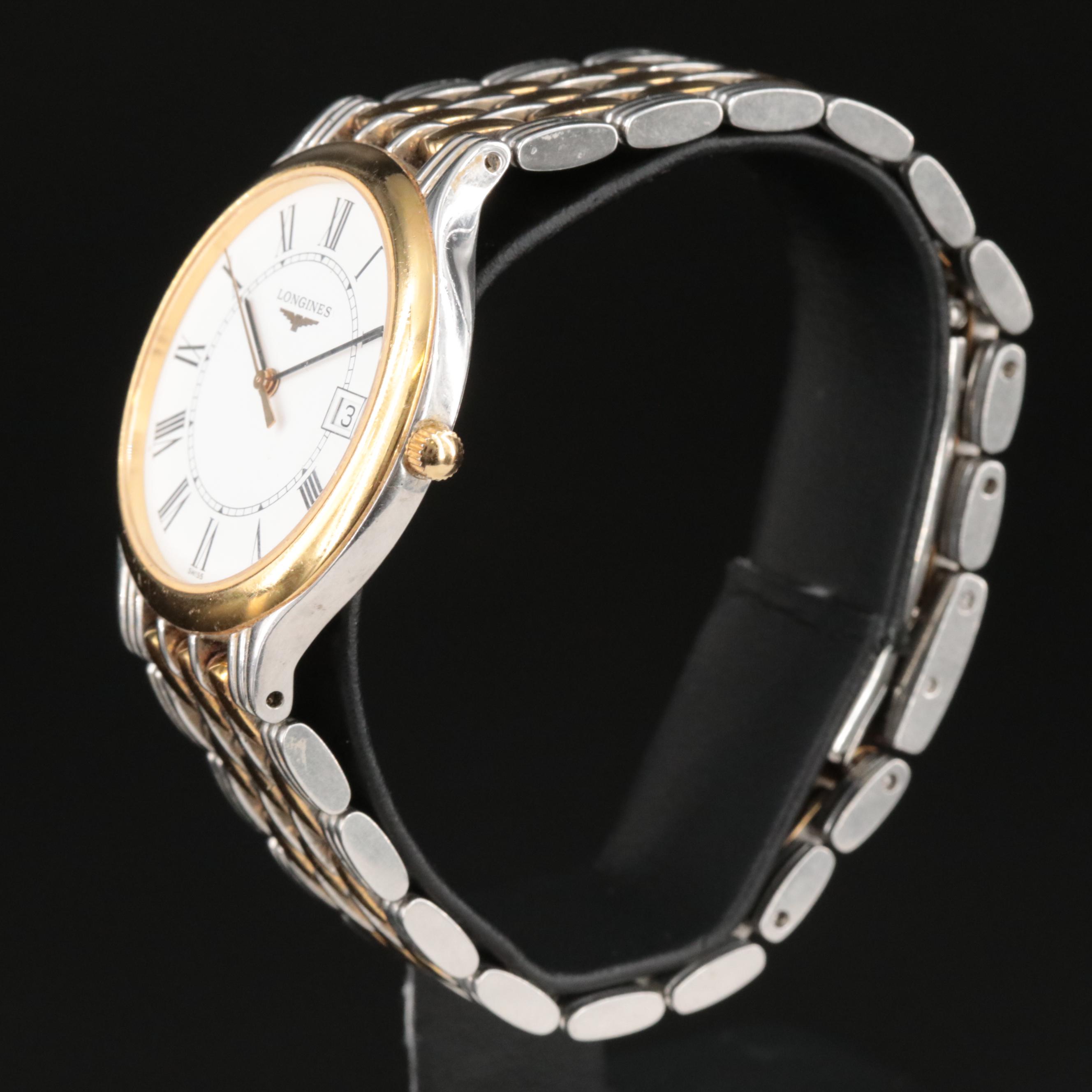 **Longines Slim Design Two-Tone Quartz Watch