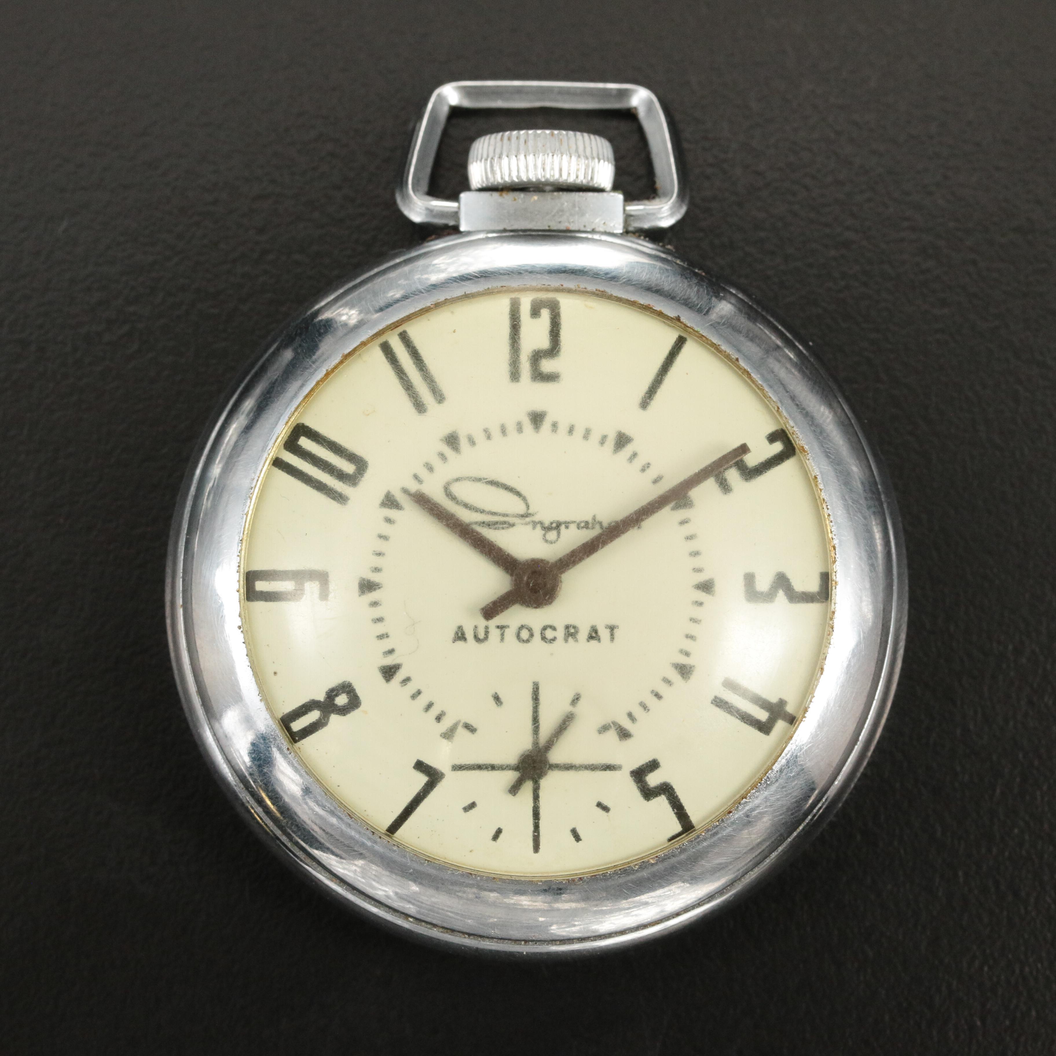 Vintage Ingraham Autocrat Pocket Watch