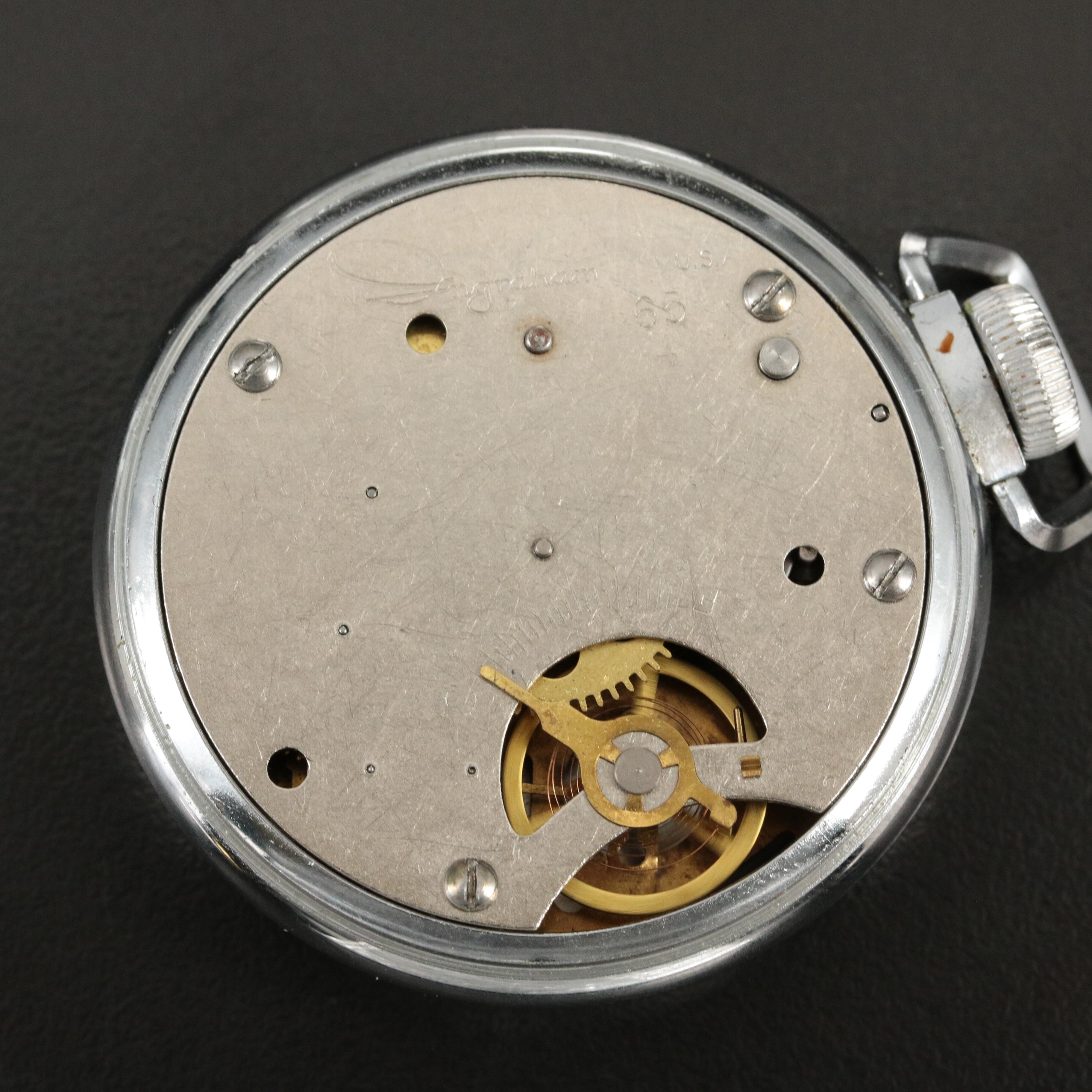 Vintage Ingraham Autocrat Pocket Watch