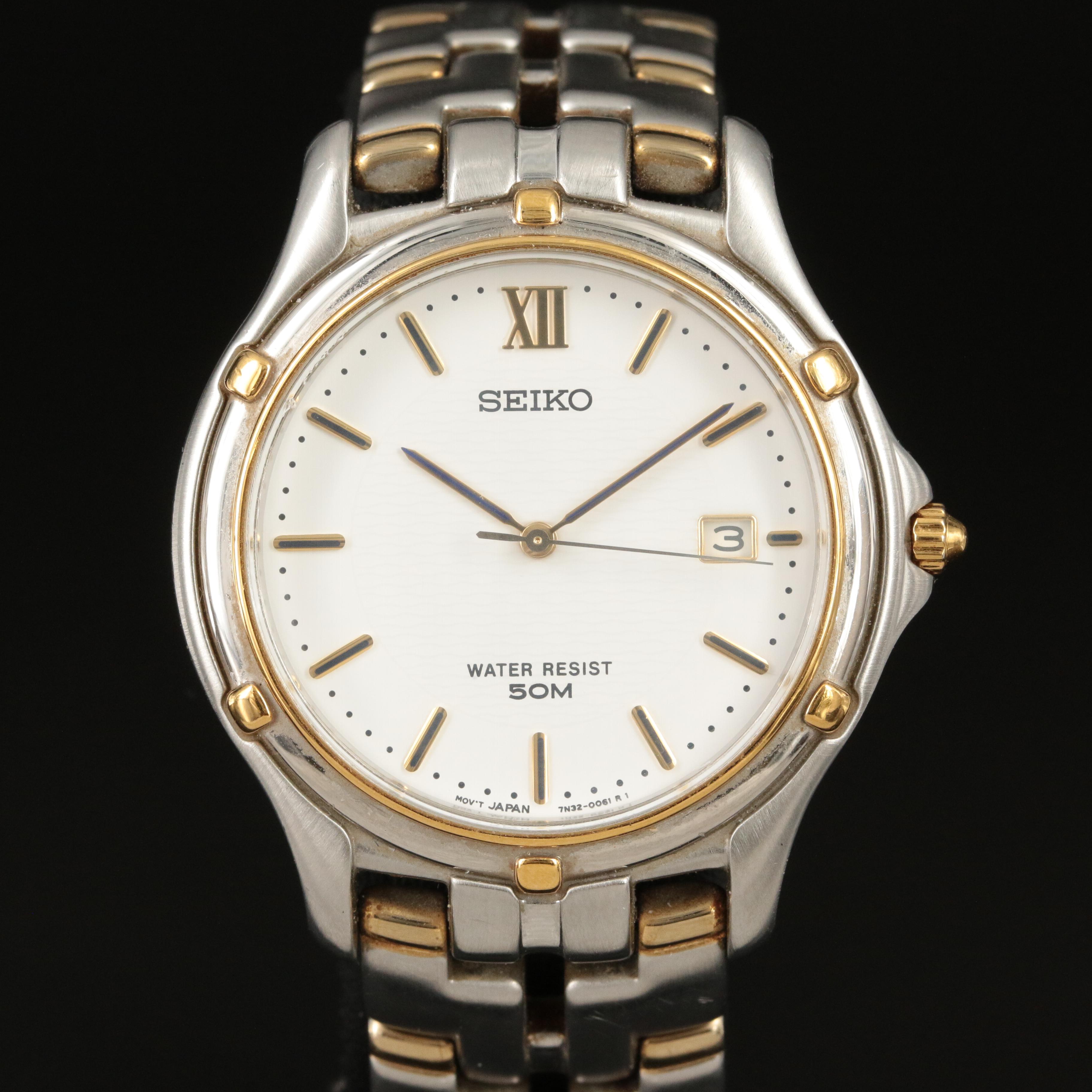 Seiko Two-Tone Date Watch