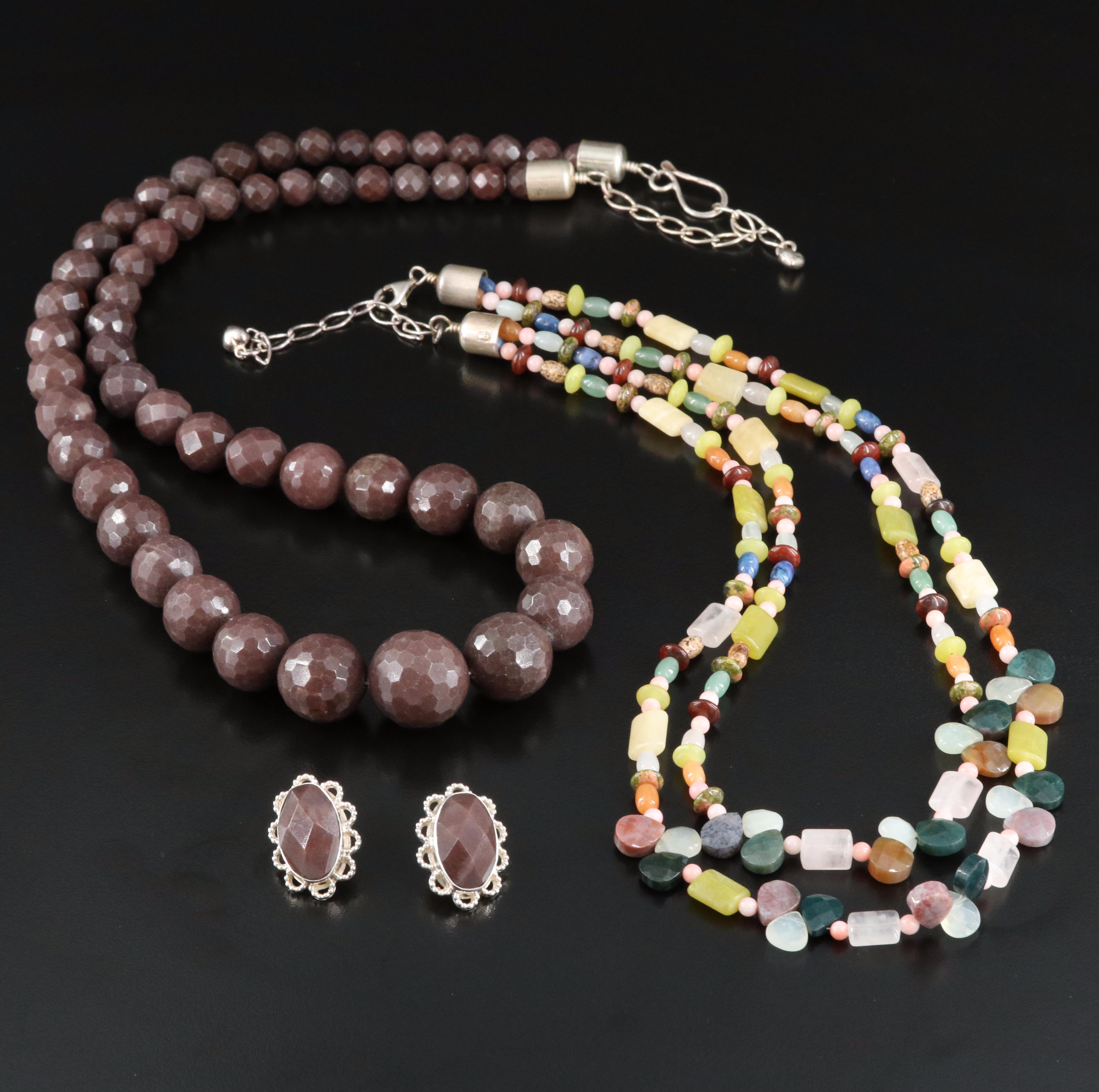 Desert Rose Trading Co. Sterling Necklaces and Earrings