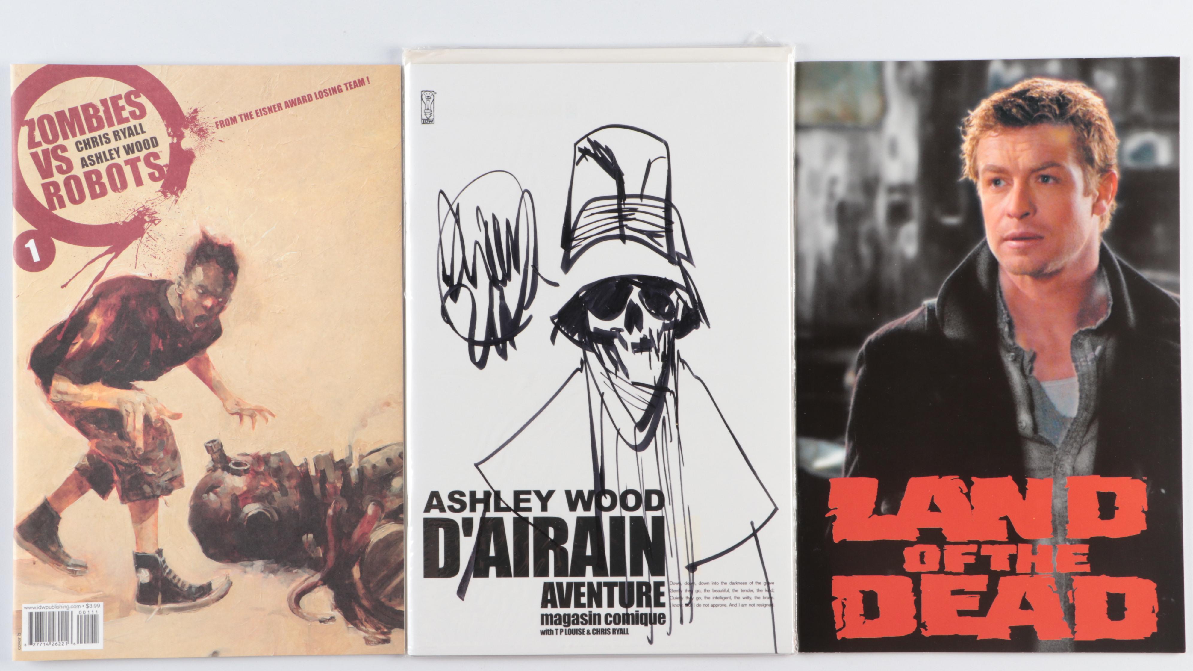 Modern Age Ashley Wood Signed "D'airain Aventure" with Mor Comic Books