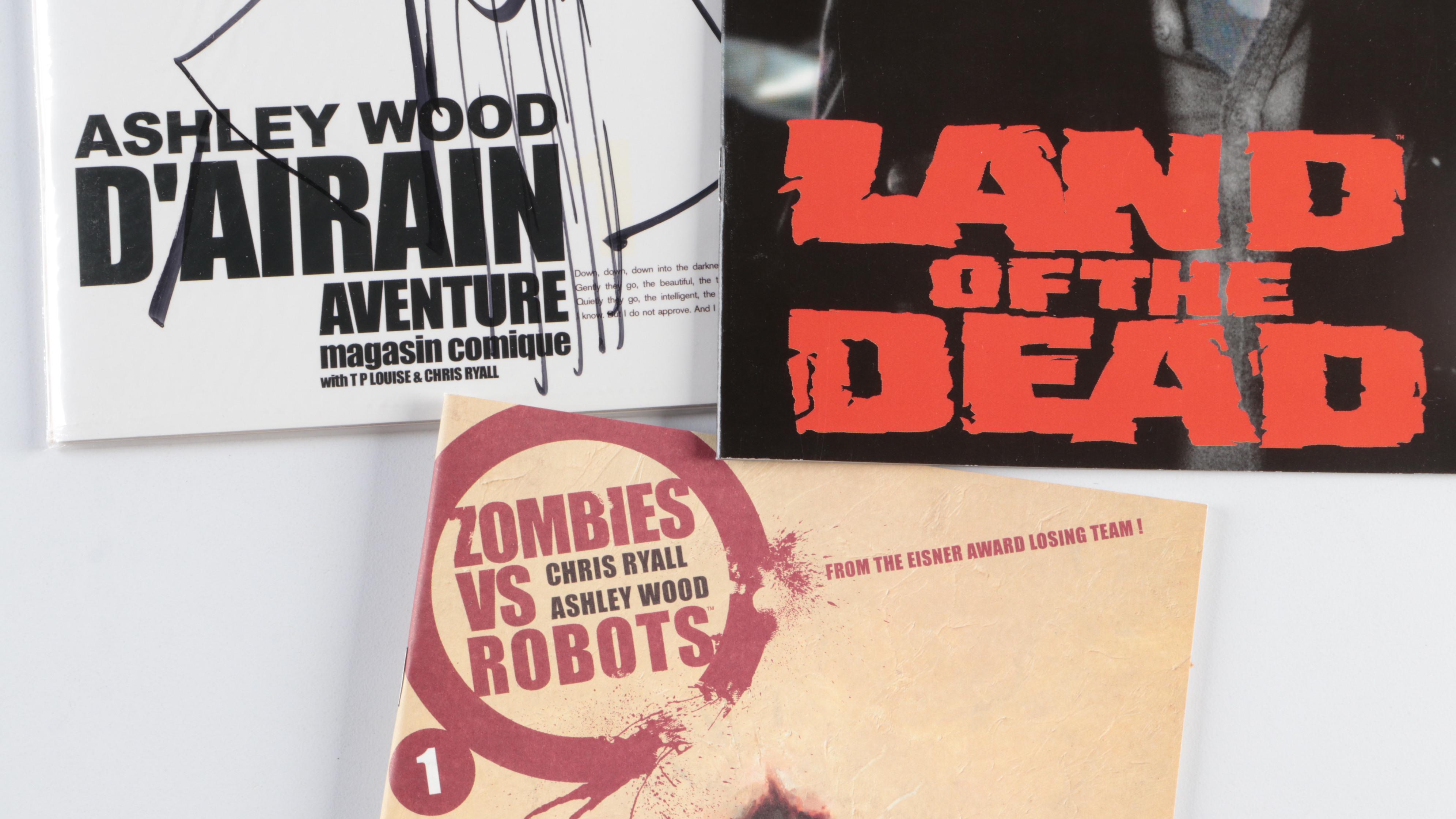 Modern Age Ashley Wood Signed "D'airain Aventure" with Mor Comic Books