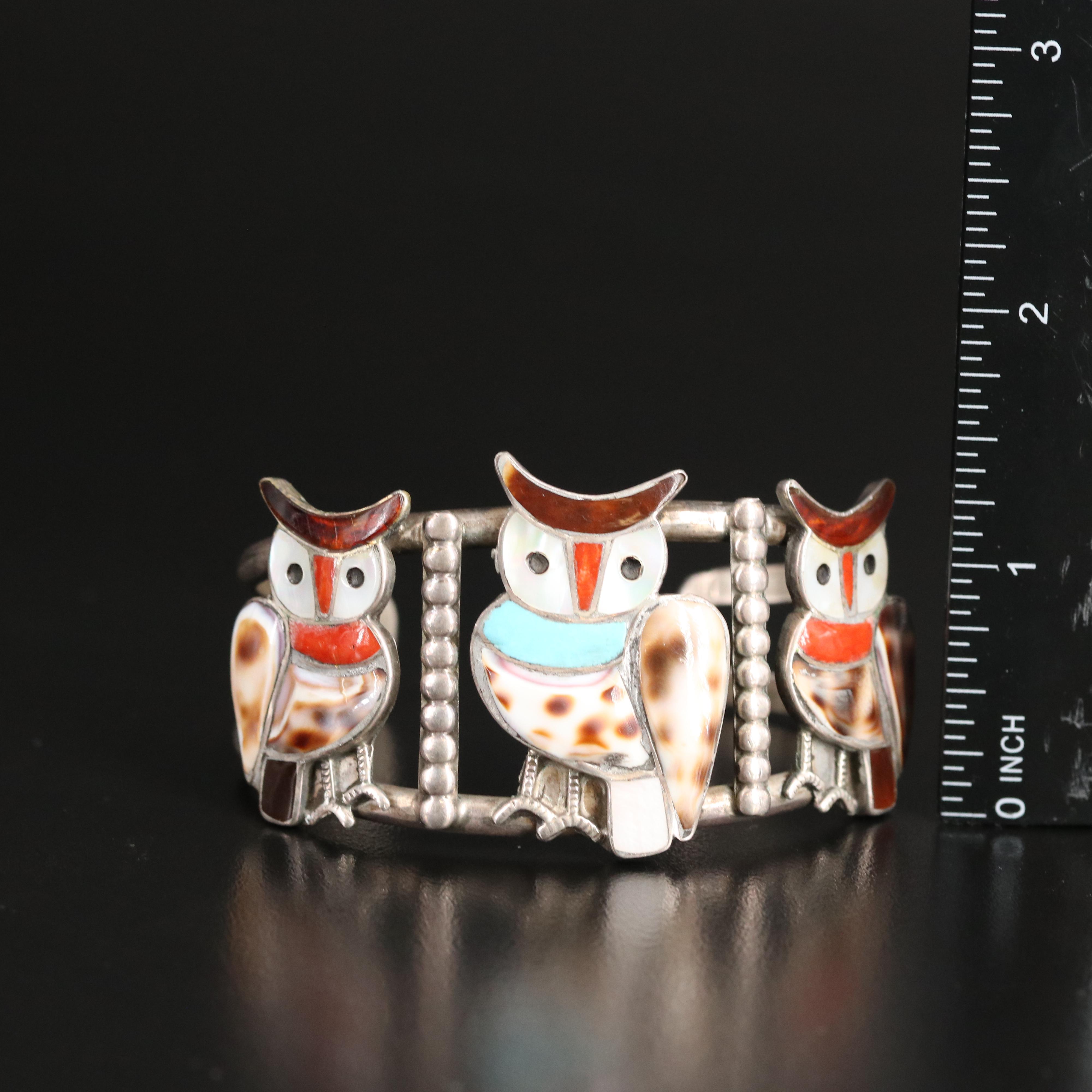 Franklin Tahe Navajo Diné Stampwork Cuff Featured with Bracelets and Ring
