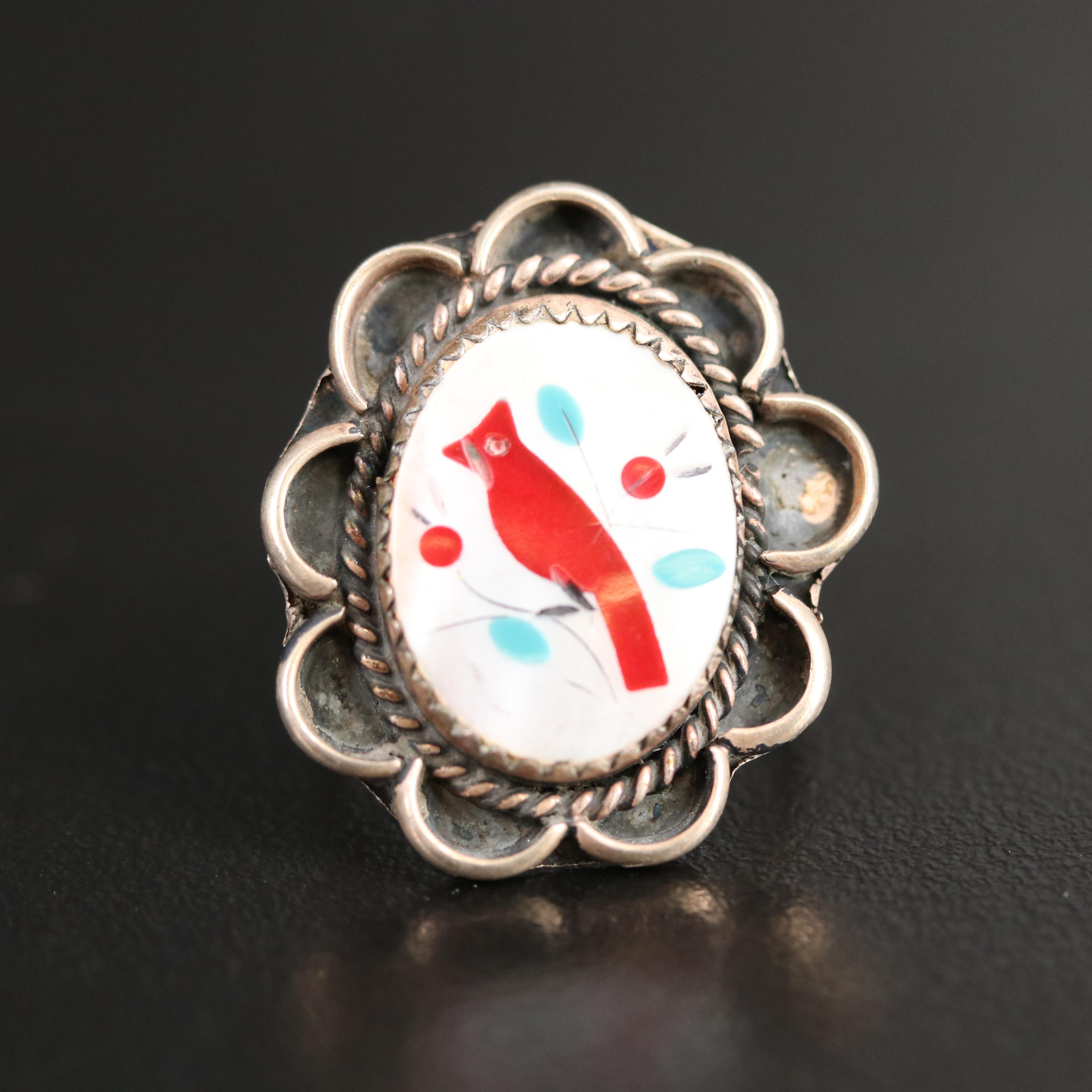 Franklin Tahe Navajo Diné Stampwork Cuff Featured with Bracelets and Ring