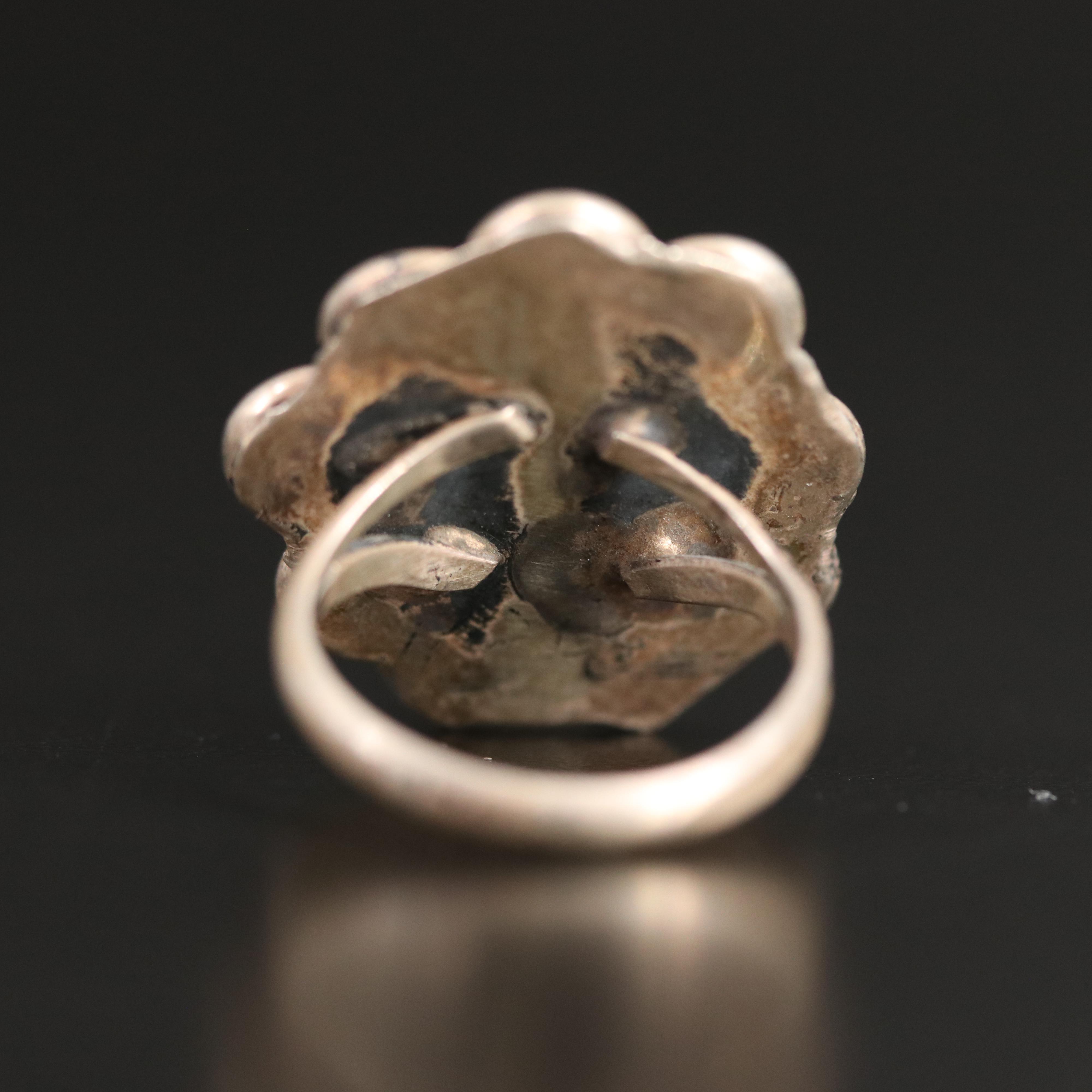 Franklin Tahe Navajo Diné Stampwork Cuff Featured with Bracelets and Ring