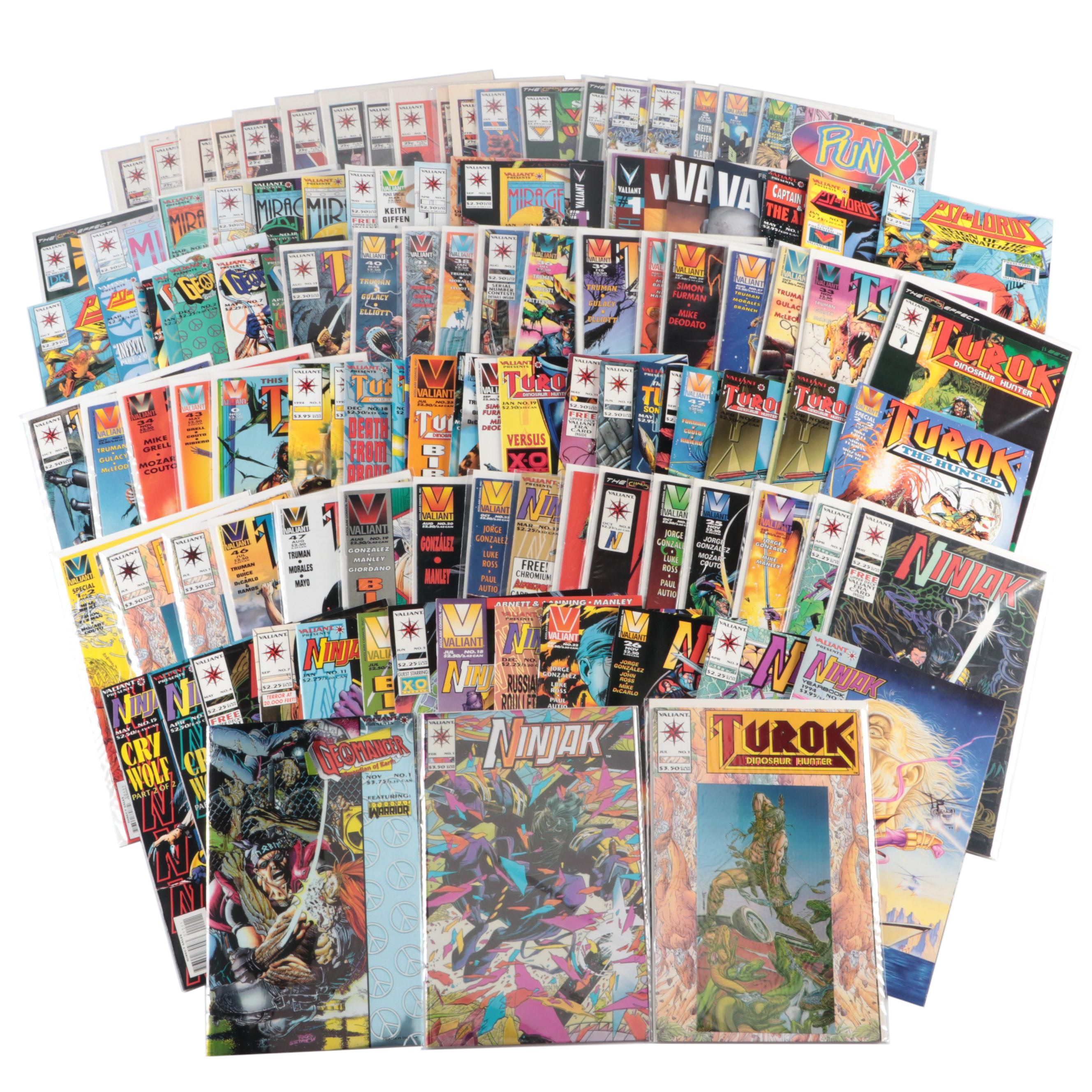 Modern Age Valiant "Ninjak", "Turok", "Geomancer" and More Comic Books