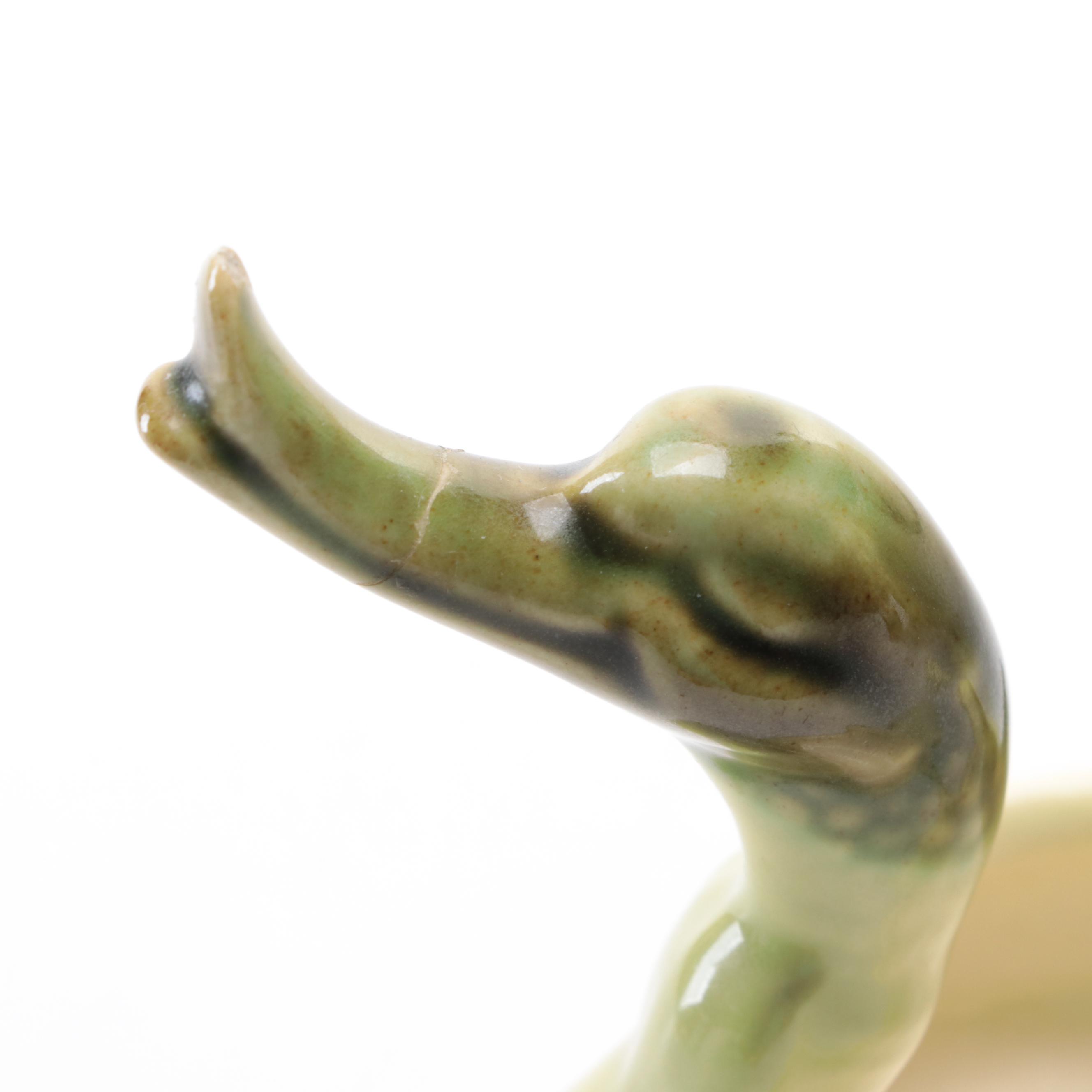 Hull Pottery Swan Centerpiece Bowl With Cygnet Accent Bowls