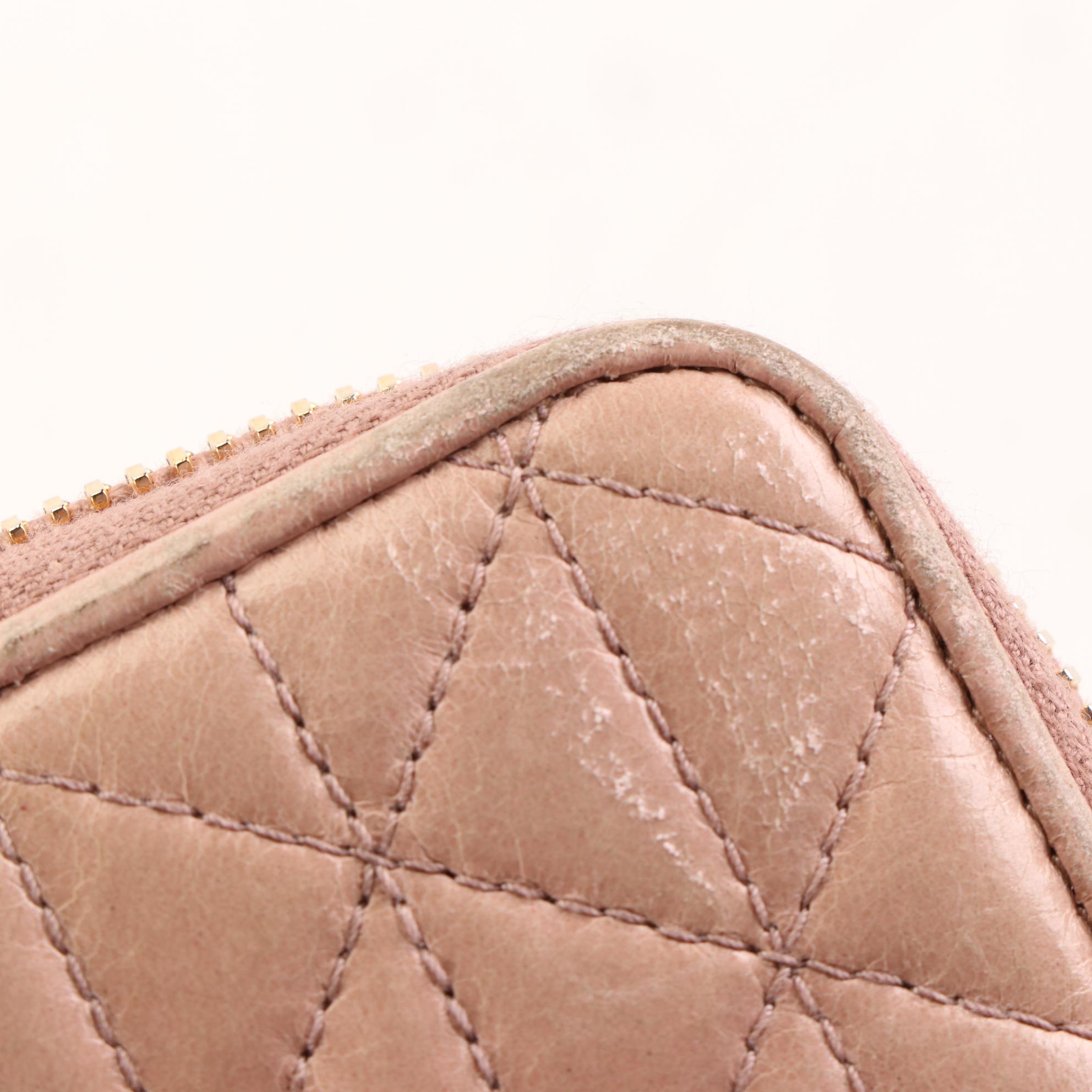 Prada Quilted Leather Zip-Around Wallet