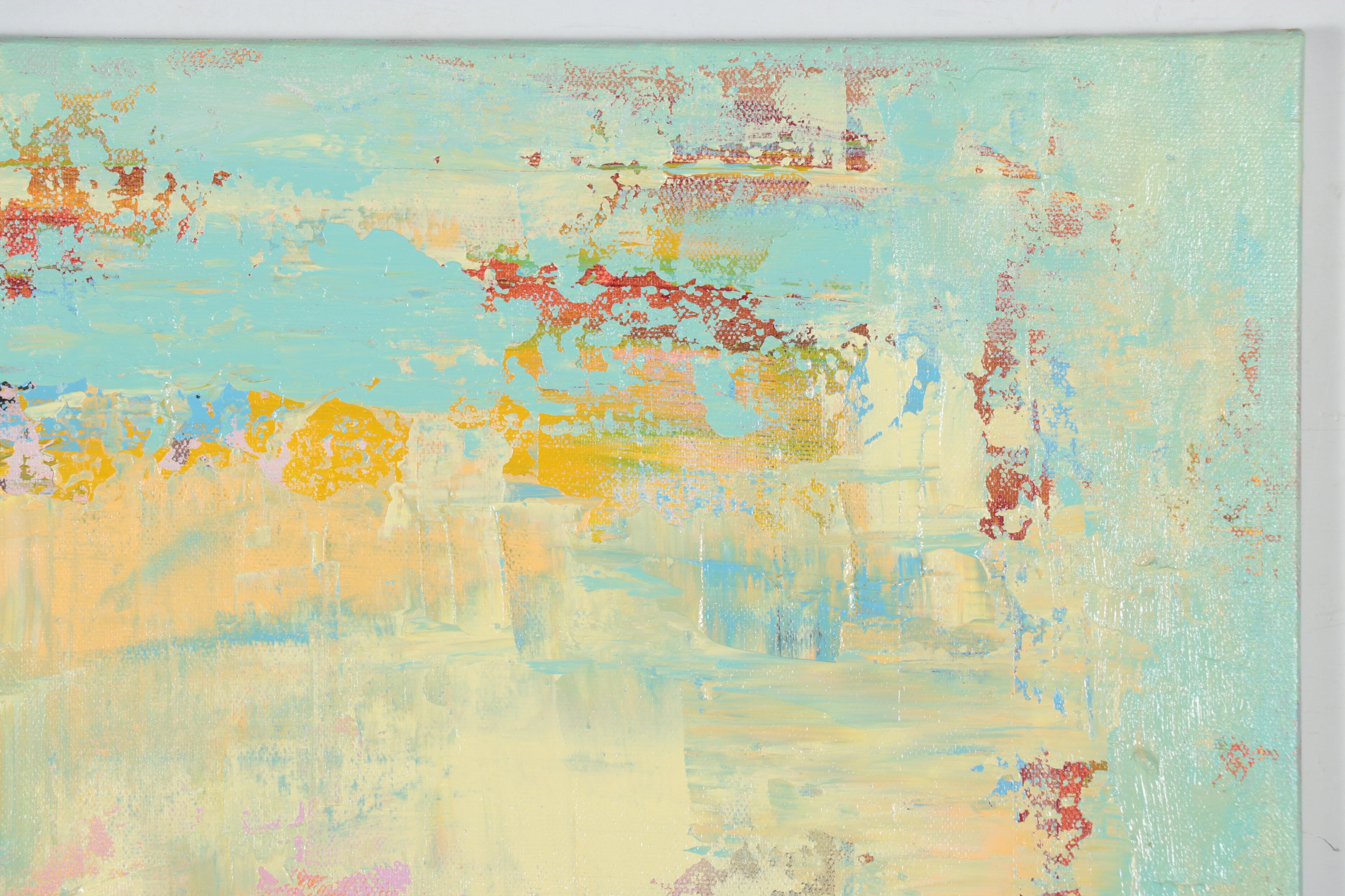 Saul Gefen Abstract Acrylic Painting, 2023