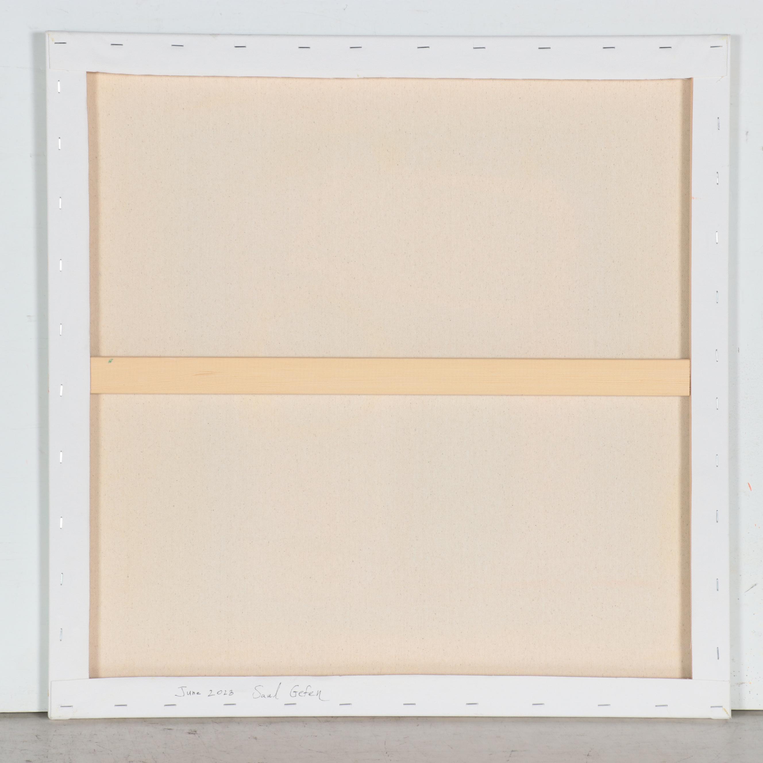 Saul Gefen Abstract Acrylic Painting, 2023