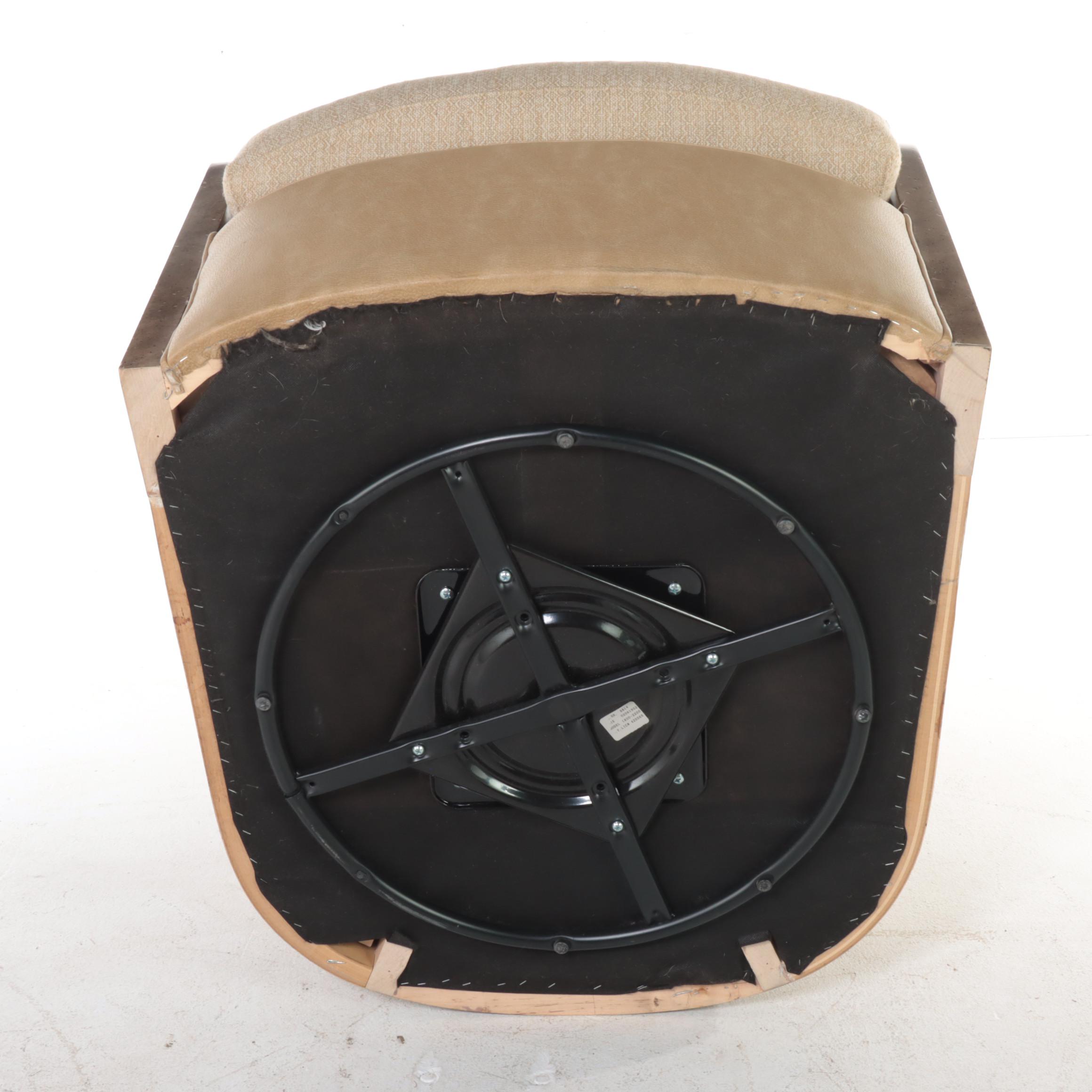 Pair of Wesley Hall "Dulcet" CustomUpholstered Swivel Chairs EBTH