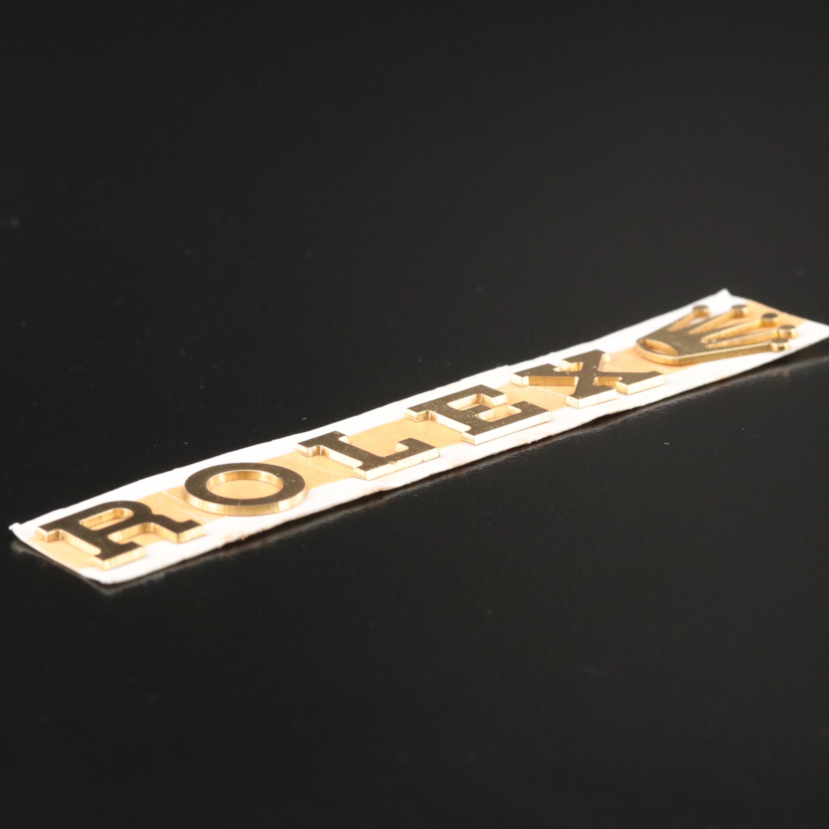 Rolex Travel Pouches; Gilt Rolex Letters and Crown Symbol